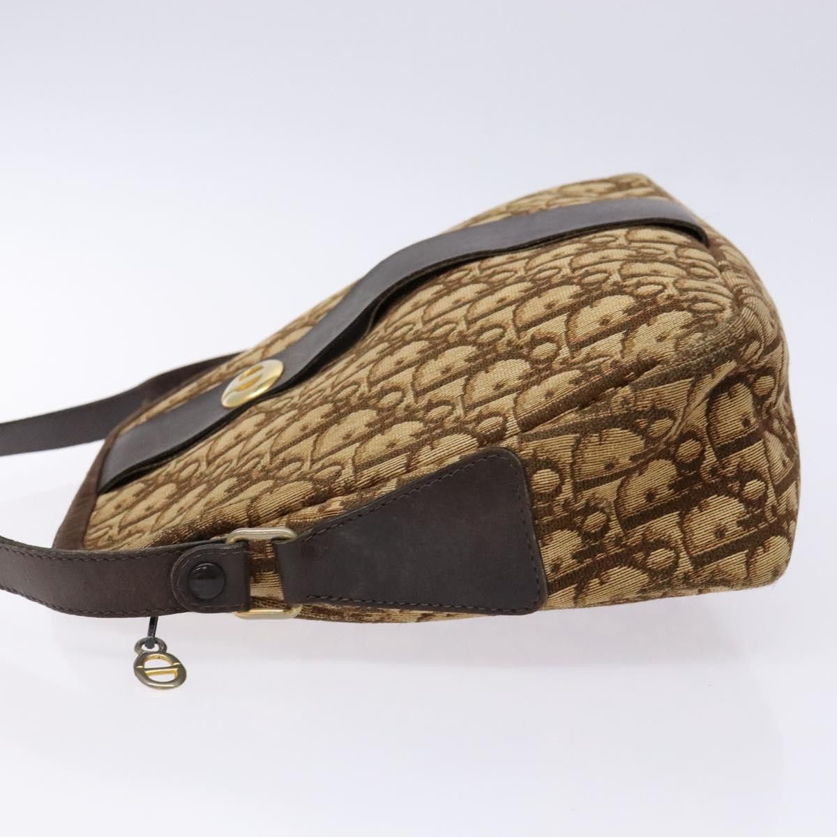 Dior DIOR Trotter Canvas Shoulder Bag Brown Gold Size ONE SIZE - 5 Thumbnail