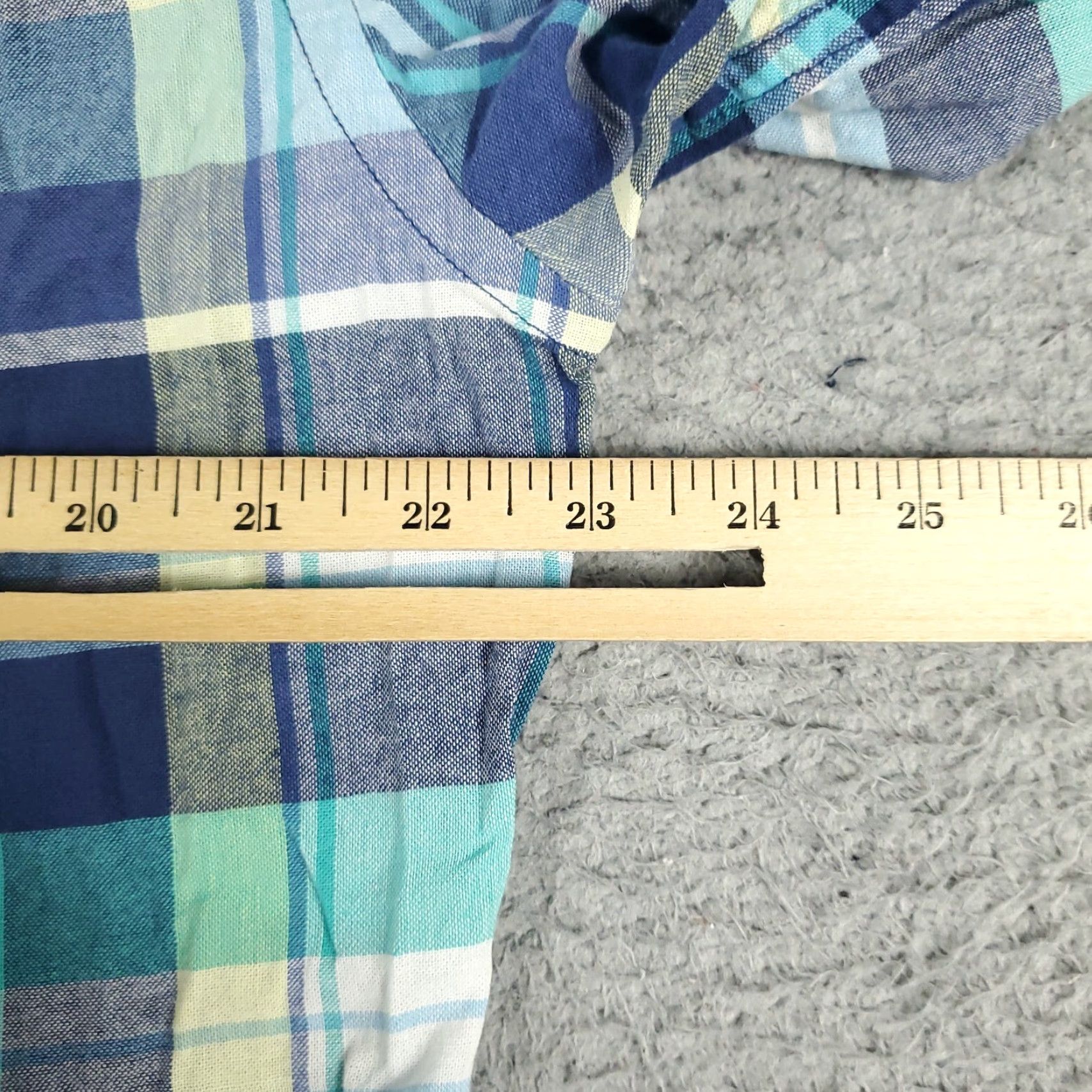 American Eagle Outfitters American Eagle Button-Up Shirt Mens Medium Blue Plaid Long Sleeve Casual Size US M / EU 48-50 / 2 - 6 Thumbnail