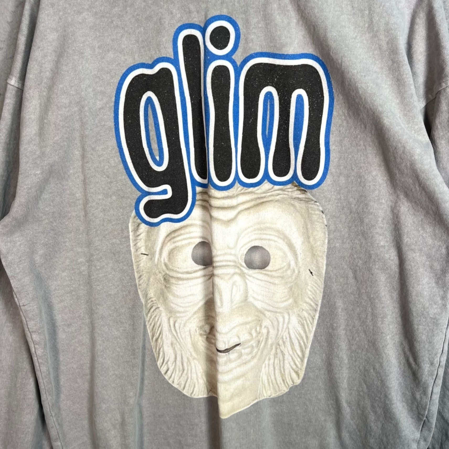 Vintage VINTAGE Glim Graphic T-Shirt Long Sleeve Crewneck Gray Adult Large Mens Size US L / EU 52-54 / 3 - 4 Thumbnail