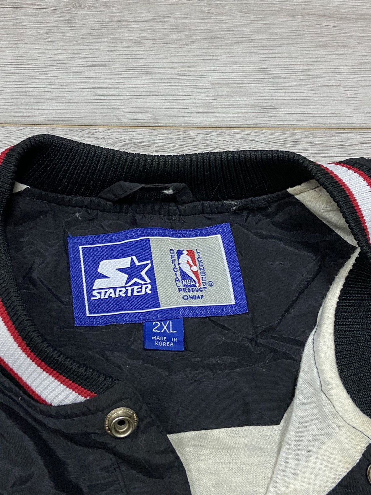 NBA Chicago Bulls KOREA vintage nylon big logo sweatshirt jacket Size US XXL / EU 58 / 5 - 5 Thumbnail