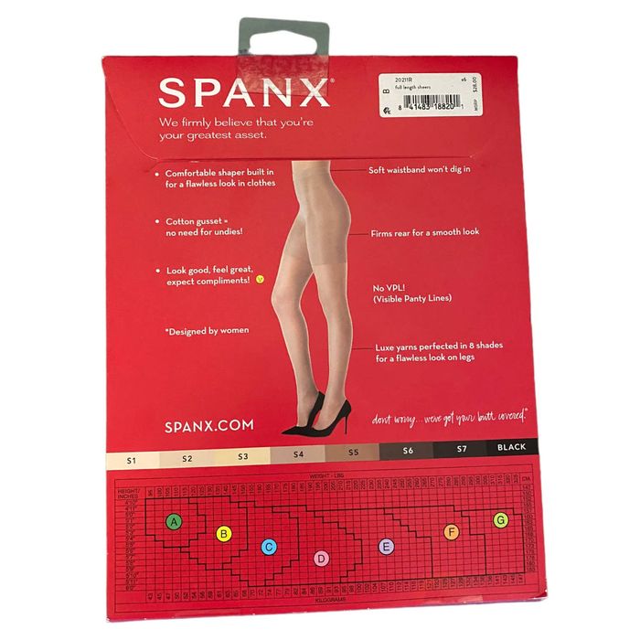 Spanx Spanx Firm Believer Sheers Body Shaper 20 Denier Size B S6