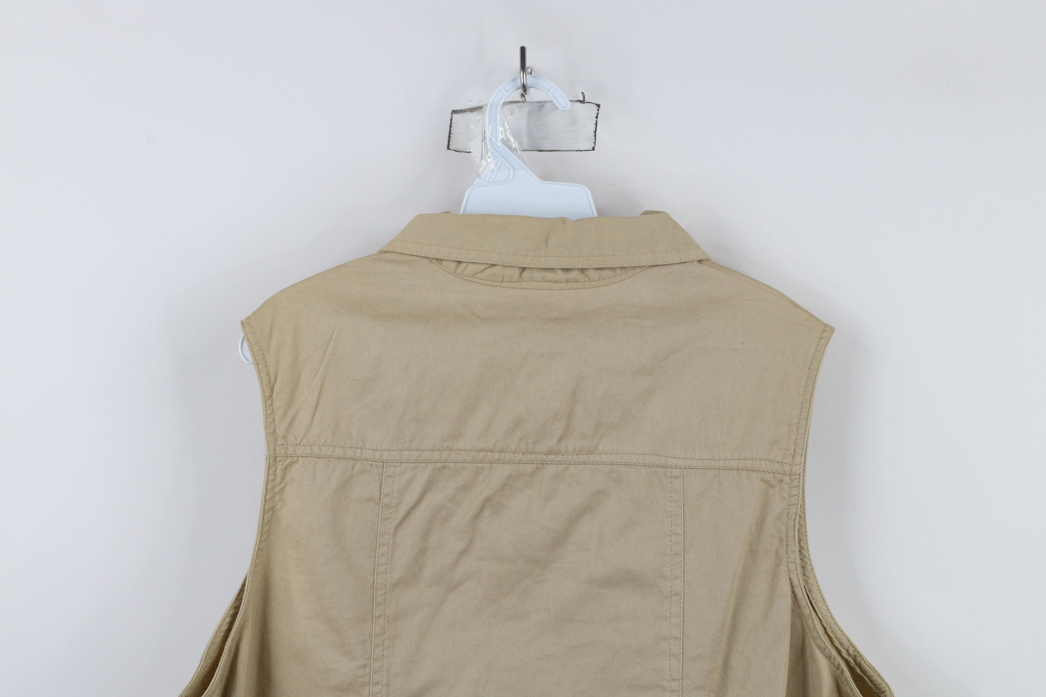 Vintage Vintage 90s Streetwear Full Zip Sleeveless Vest Jacket Beige Size M / US 6-8 / IT 42-44 - 11 Thumbnail
