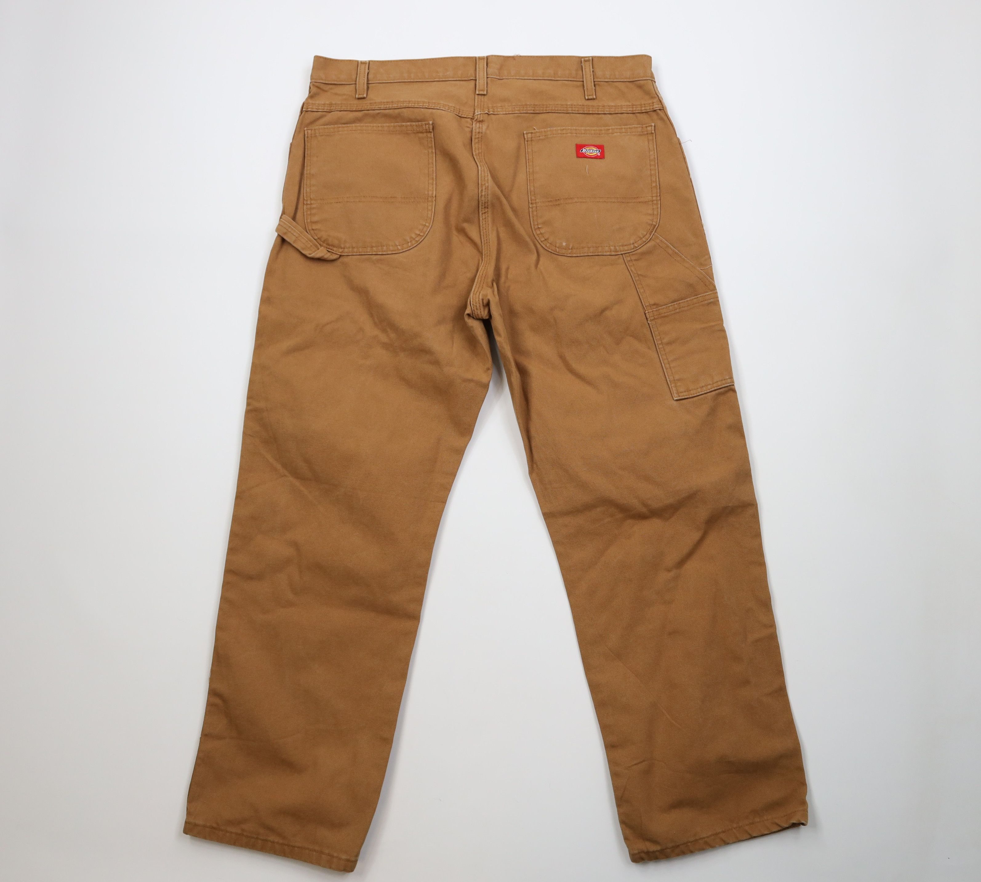 Dickies Vintage Y2K Dickies Wide Leg Canvas Dungaree Pants Brown Size US 38 / EU 54 - 10 Thumbnail