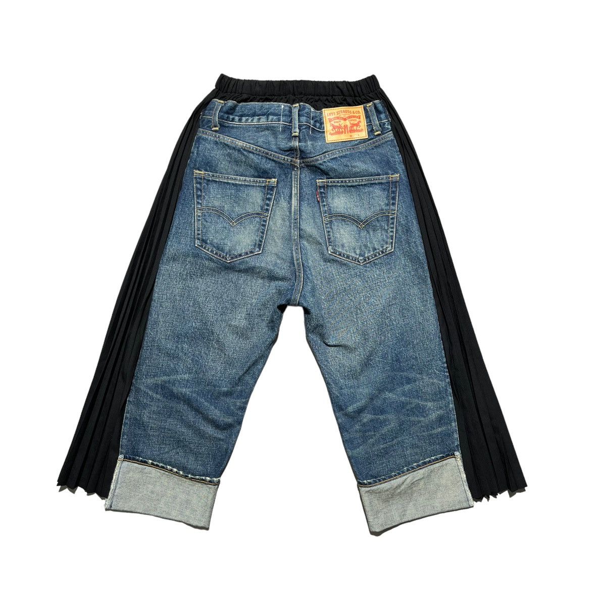 Junya Watanabe × Levi's $1,400 Pleated deconstructed adjustable Denim pants Size US 32 / EU 48 - 3 Thumbnail