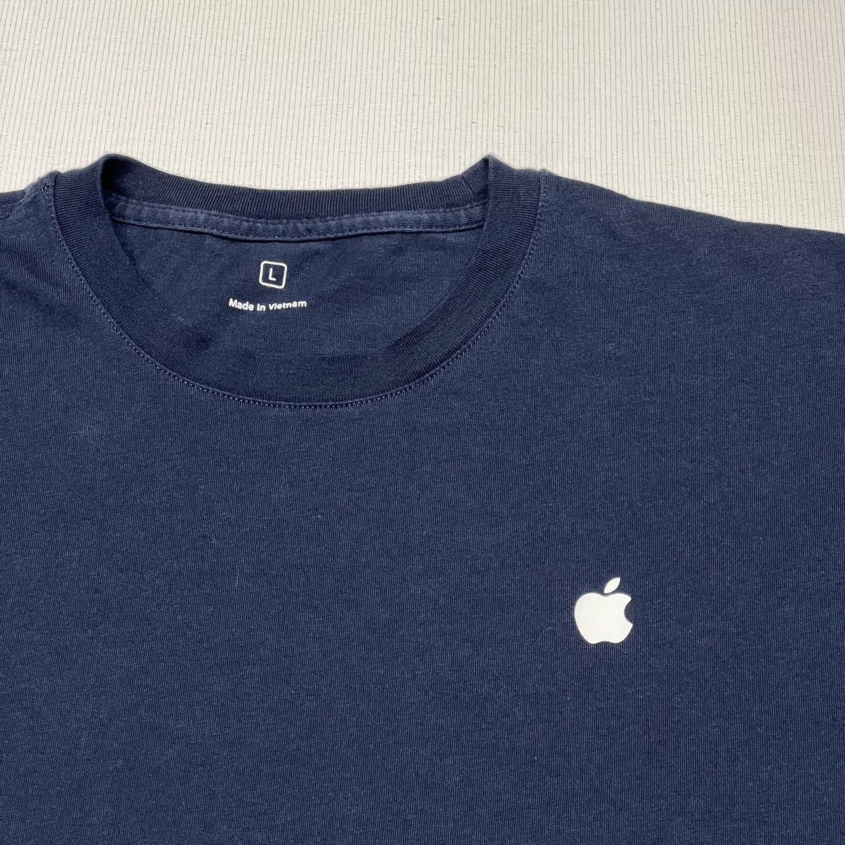 Apple Apple Employee Tee Shirt Blue Long Sleeve Uniform Logo Navy Size US L / EU 52-54 / 3 - 2 Thumbnail