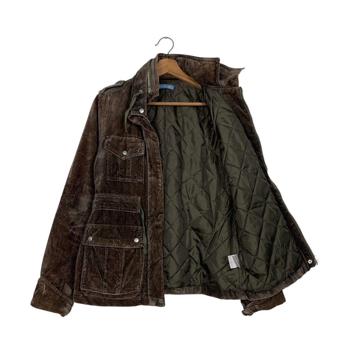 Japanese Brand SHUCA Brown Velvet Chore Jacket #2837-C128 Size L / US 10 / IT 46 - 8 Thumbnail
