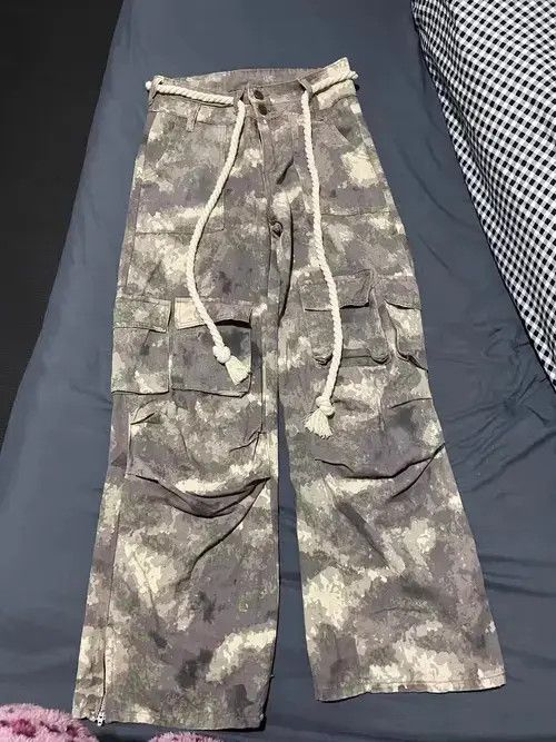 Designer × Japanese Brand × Vintage baggy flared pattern skate hiphop pants Size US 27 - 1 Thumbnail