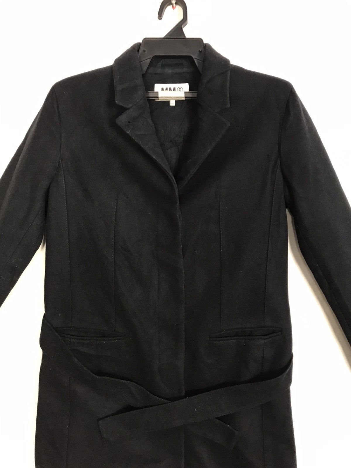Designer × Maison Margiela Maison Martin Margiela MM6 Thick Wool Trench Coat Jacket Size US S / EU 44-46 / 1 - 3 Thumbnail