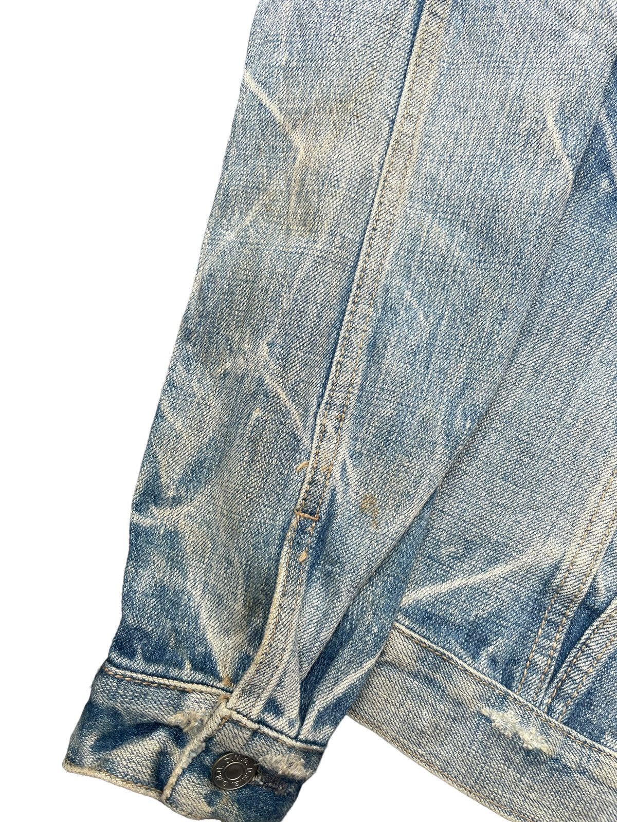 Japanese Brand Vintage DMG Denim Distressed Jacket Size S / US 4 / IT 40 - 4 Thumbnail