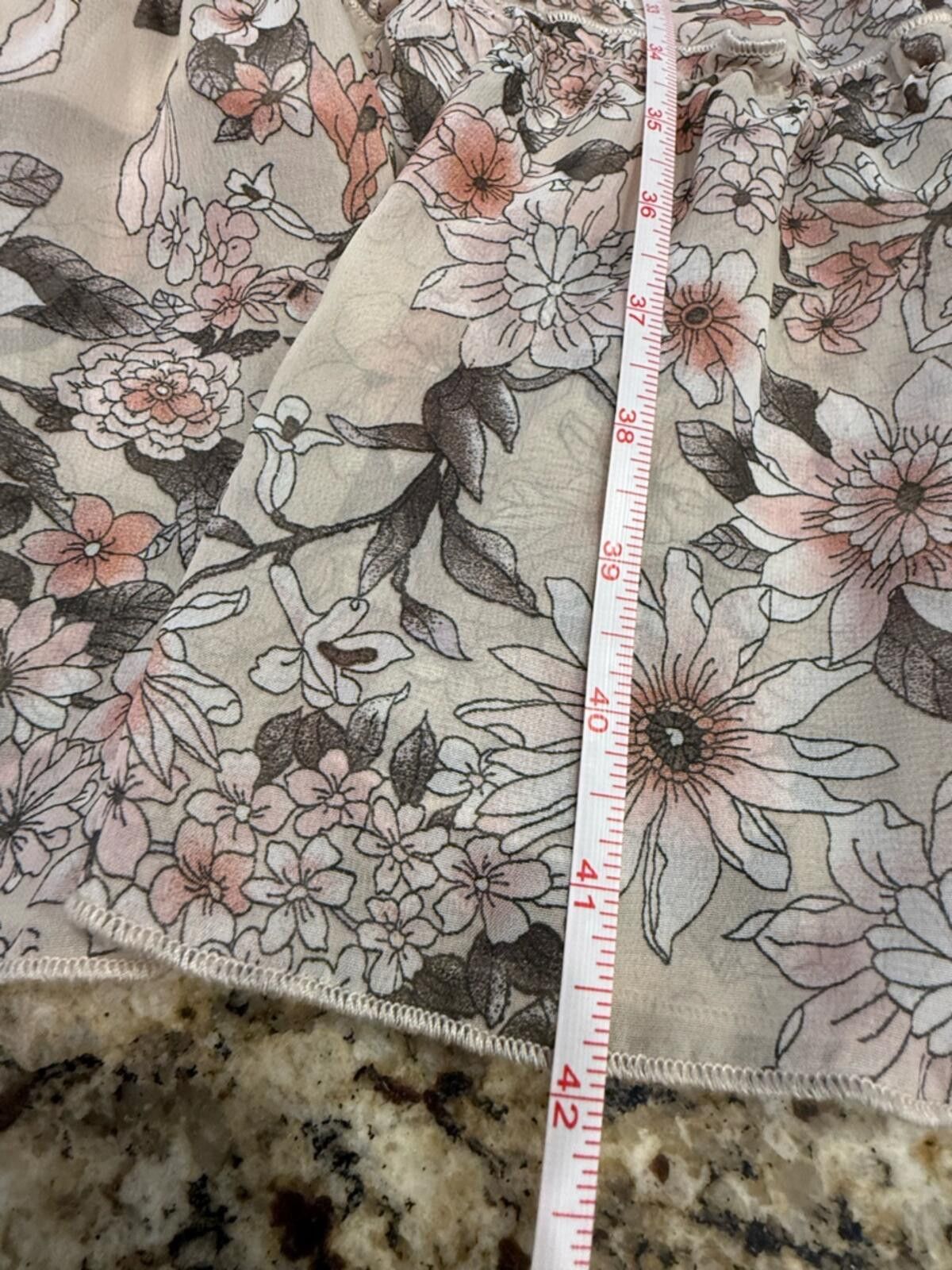 Other Kate and Lily neutral floral tiered maxi dress SZ 10 Size L / US 10 / IT 46 - 10 Thumbnail