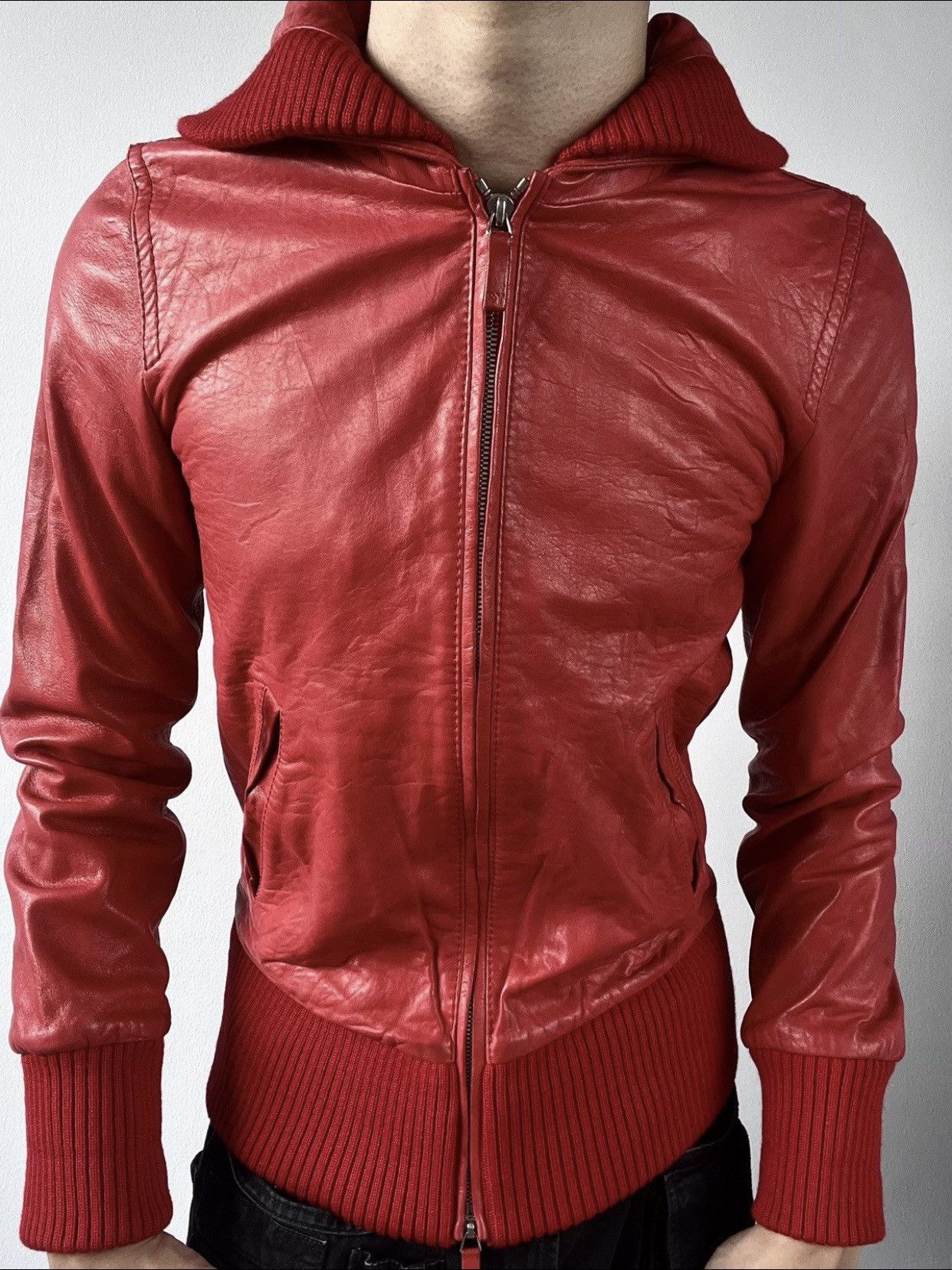 Y-3 Y-3 Yohji Yamamoto Leather Jacket Size US S / EU 44-46 / 1 - 1 Thumbnail