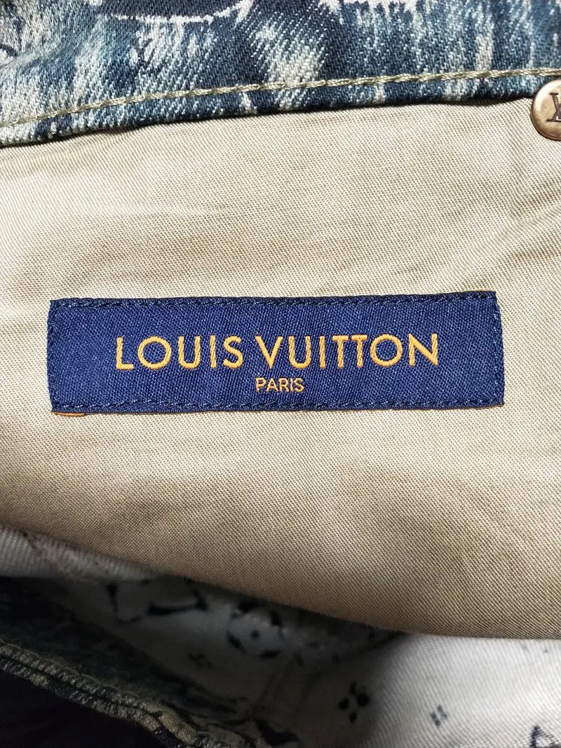 Louis Vuitton Monogram Tailored Denim Pants Size US 35 - 5 Thumbnail