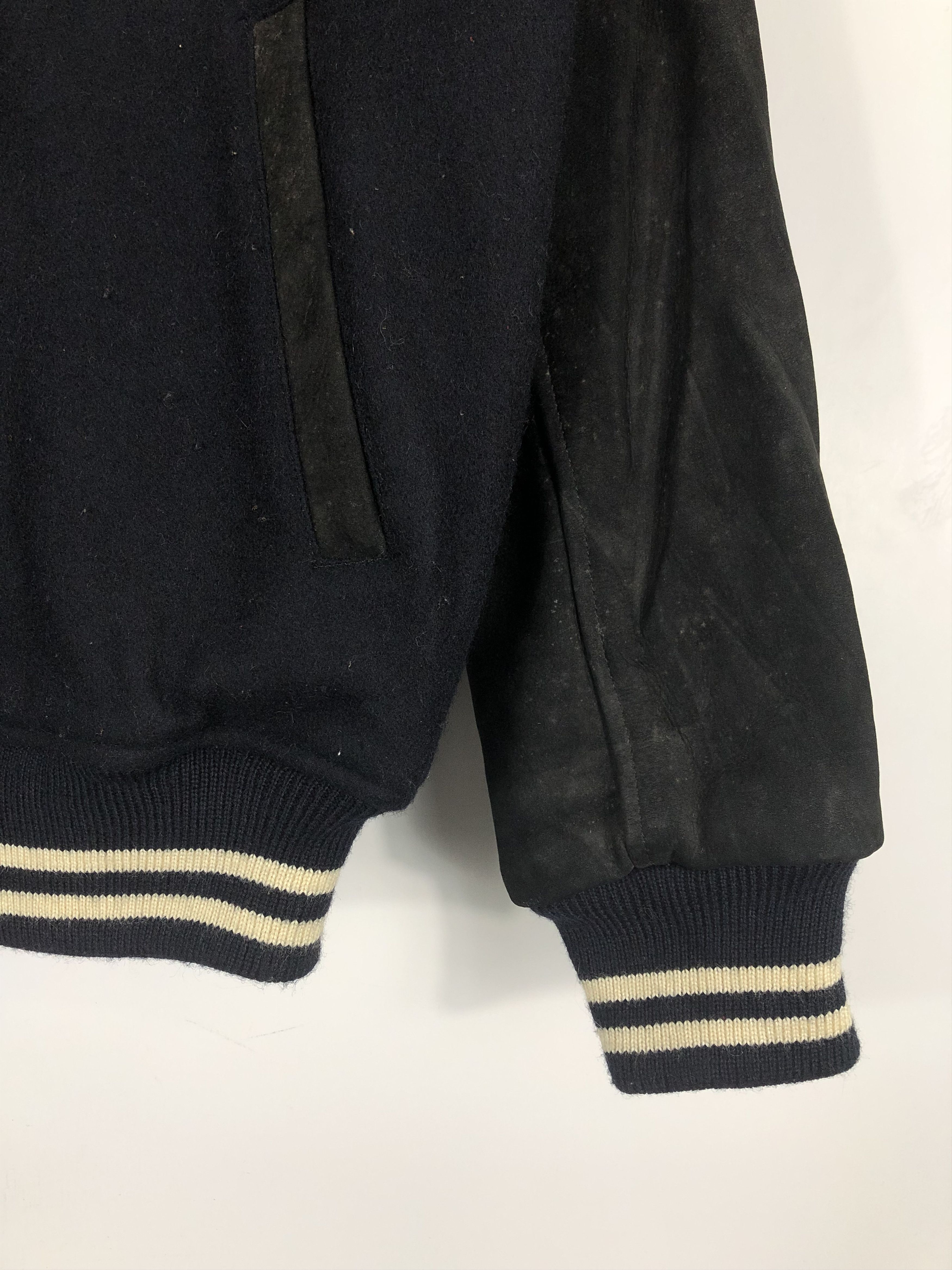Macbeth Macbeth 90s Varsity Jacket Patches Leather Sleeve V0162 Size US M / EU 48-50 / 2 - 9 Thumbnail