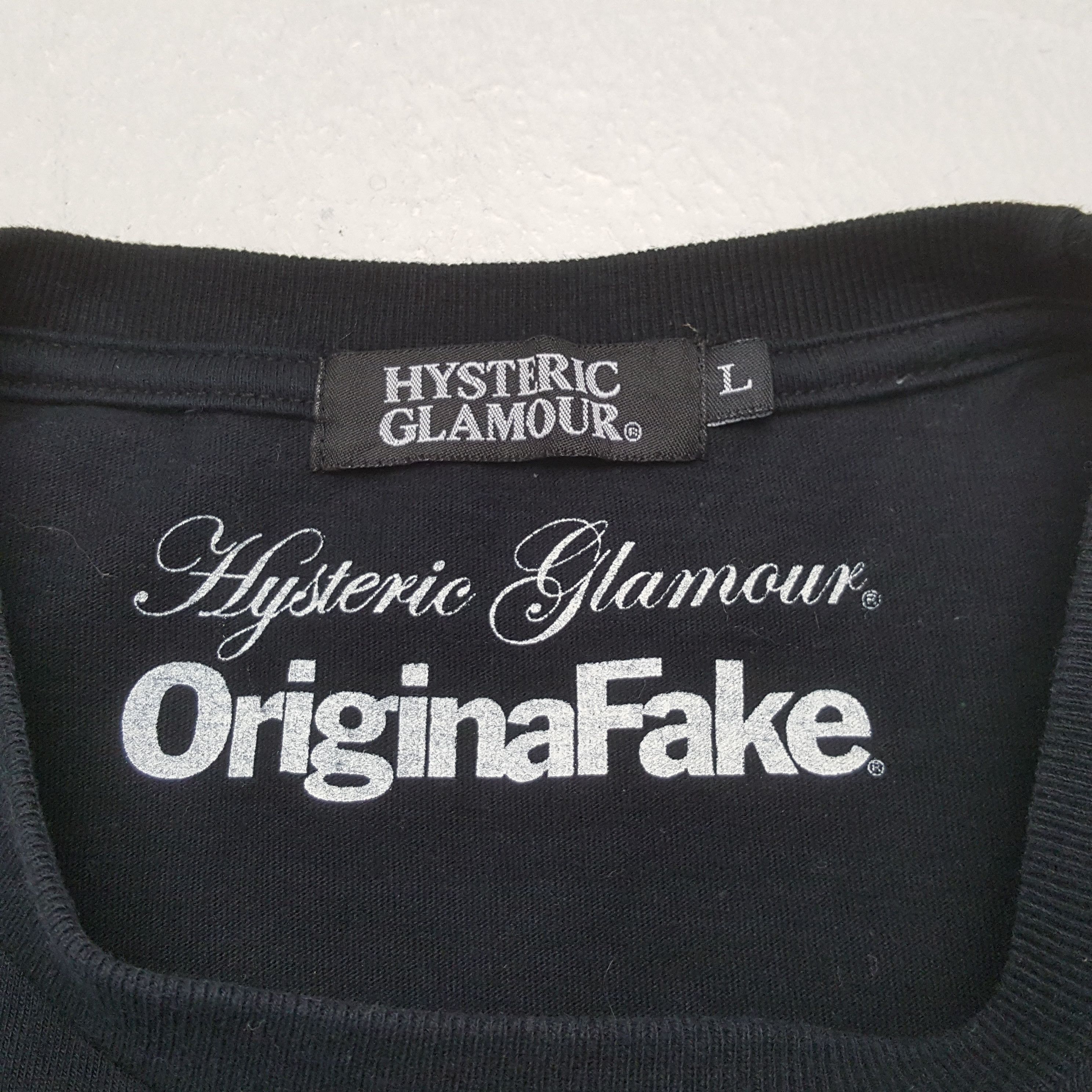 Hysteric Glamour Vintage Originafake x Hysteric Glamour Brand T-Shirt C301N41 Size US S / EU 44-46 / 1 - 4 Thumbnail