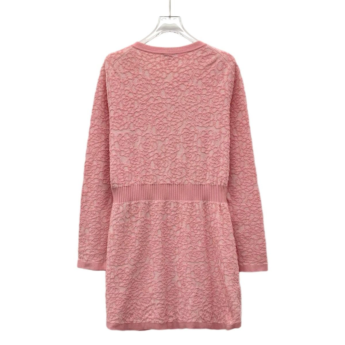 Chanel Chanel Pink Round Neck Long Sleeve Knitted Dress K26WX Size S / US 4 / IT 40 - 2 Thumbnail