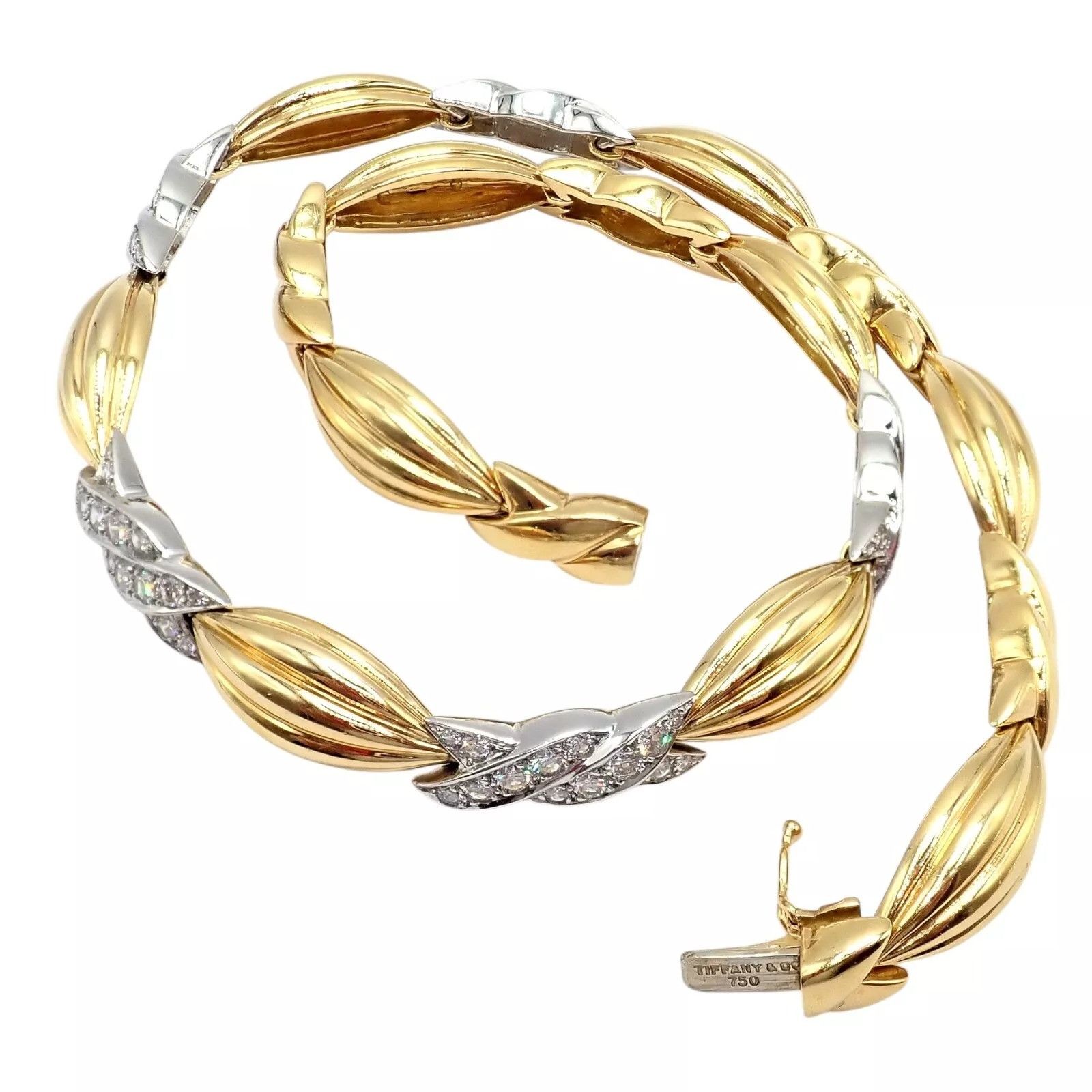 Tiffany & Co. Tiffany & Co 18k Yellow + White Gold Diamond Candy Necklace Size ONE SIZE - 7 Thumbnail
