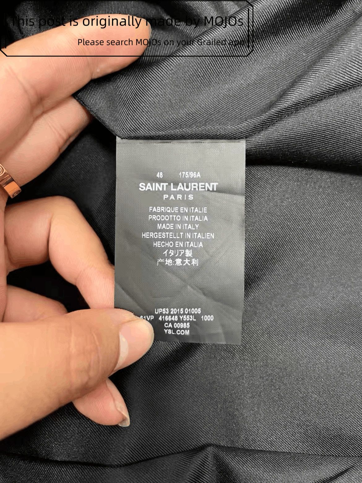 Saint Laurent Paris Sz 48 Saint Laurent Paris 16SS Military Golden Line Jacket Size US M / EU 48-50 / 2 - 5 Thumbnail