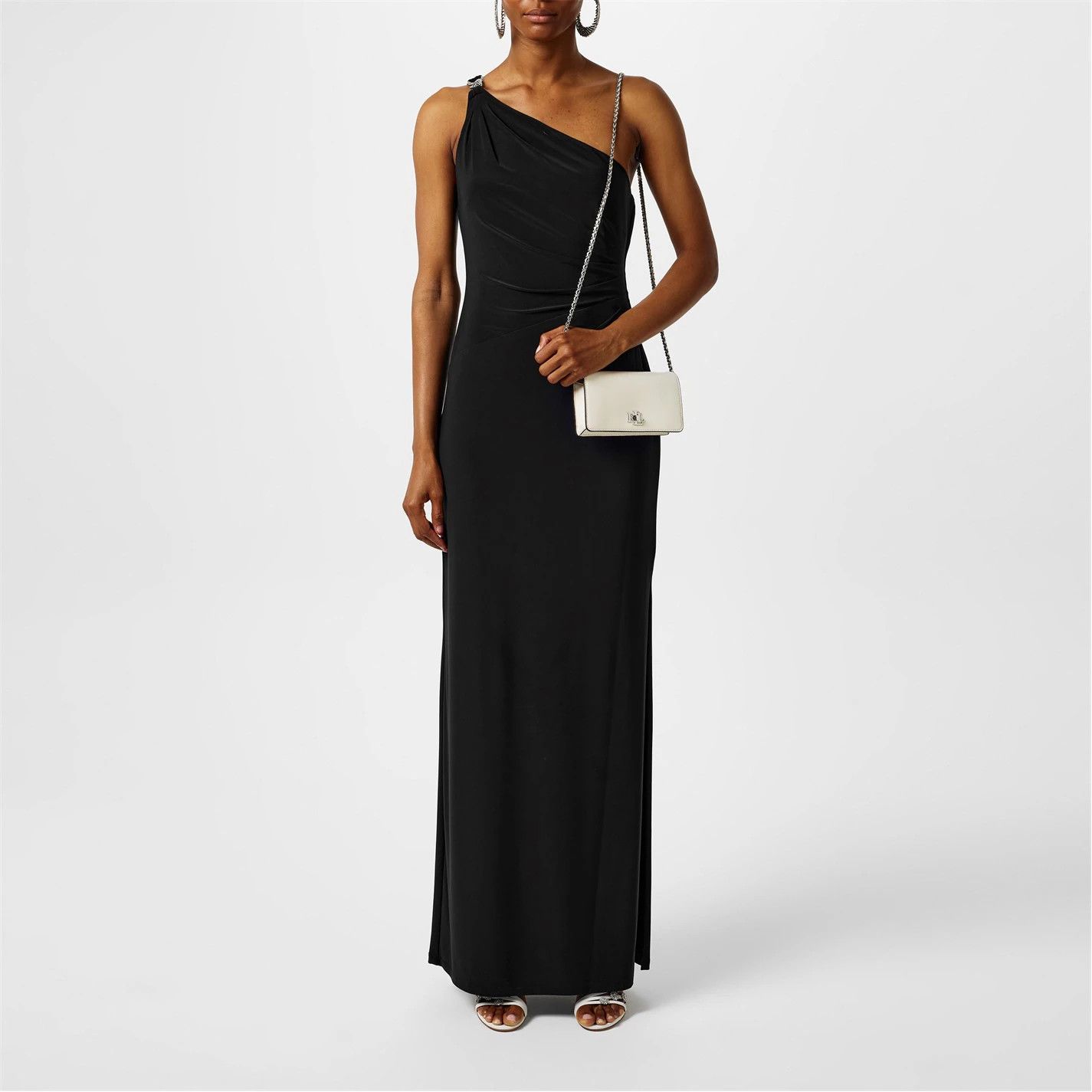 Lauren Ralph Lauren o1g2r1mq0825 Belina Evening Gown in Black Size L / US 10 / IT 46 - 3 Thumbnail