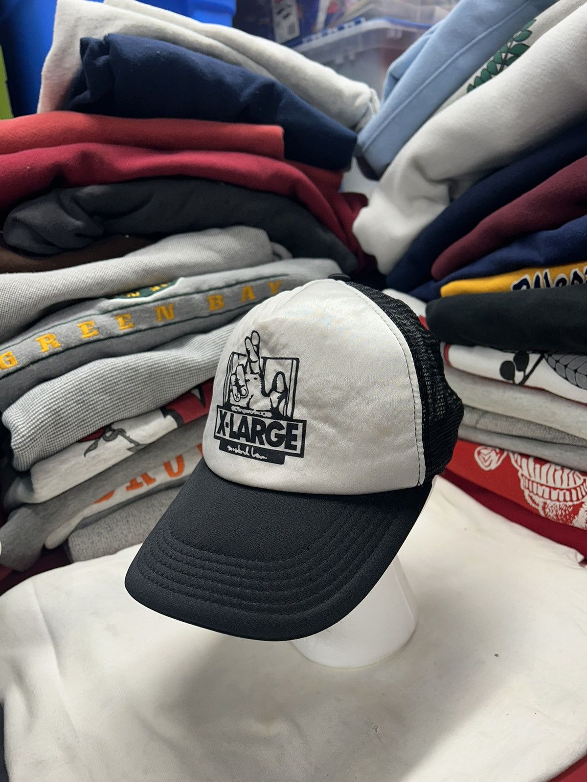 Vintage × Xlarge Crazy Vintage Y2K Skater Grunge XLarge Trucker Snapback Hat Size ONE SIZE - 1 Thumbnail