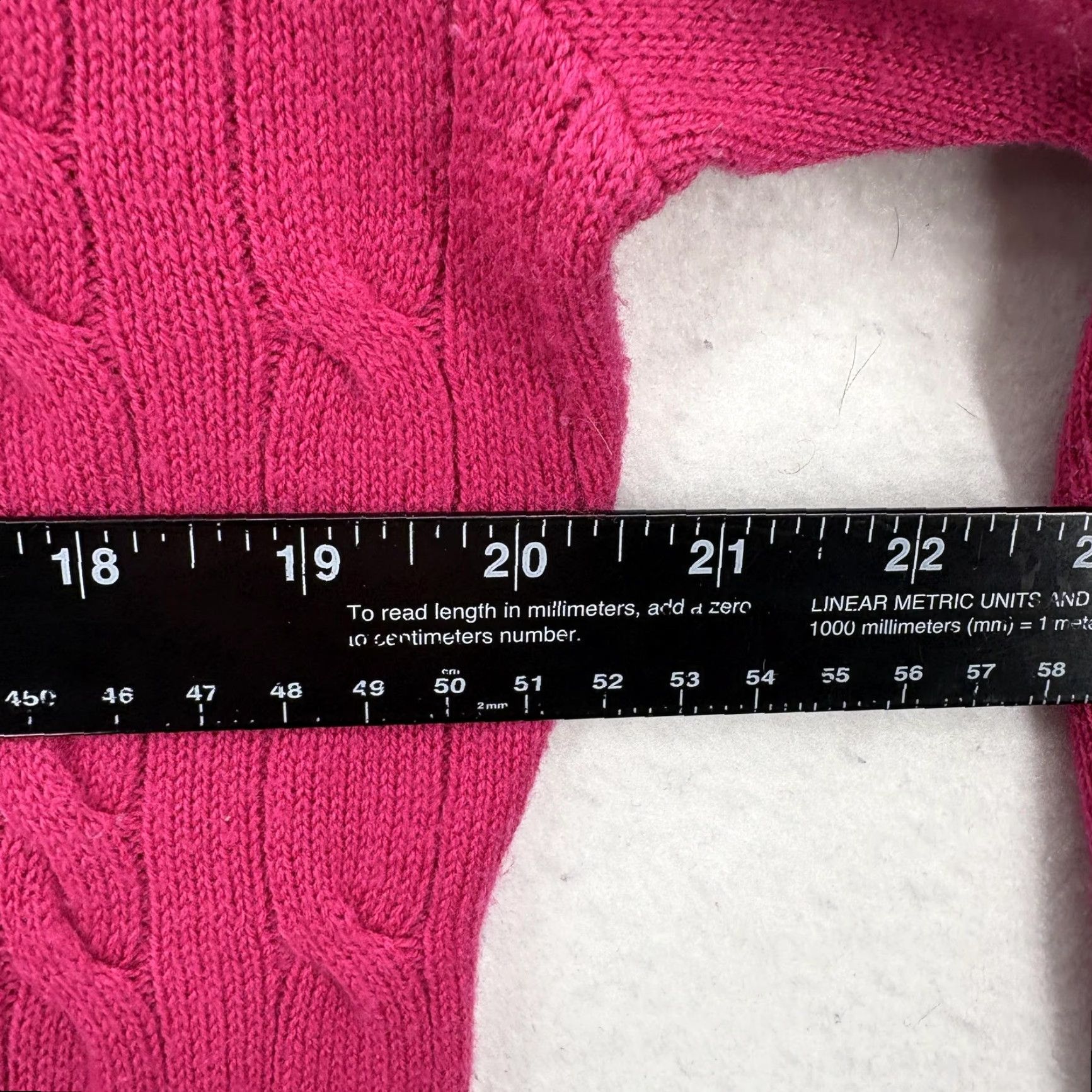 Talbots Talbots Sweater Womens XL Pink Cable Knit Lambswool Blend Button Cuff Pullover Size XL / US 12-14 / IT 48-50 - 7 Thumbnail