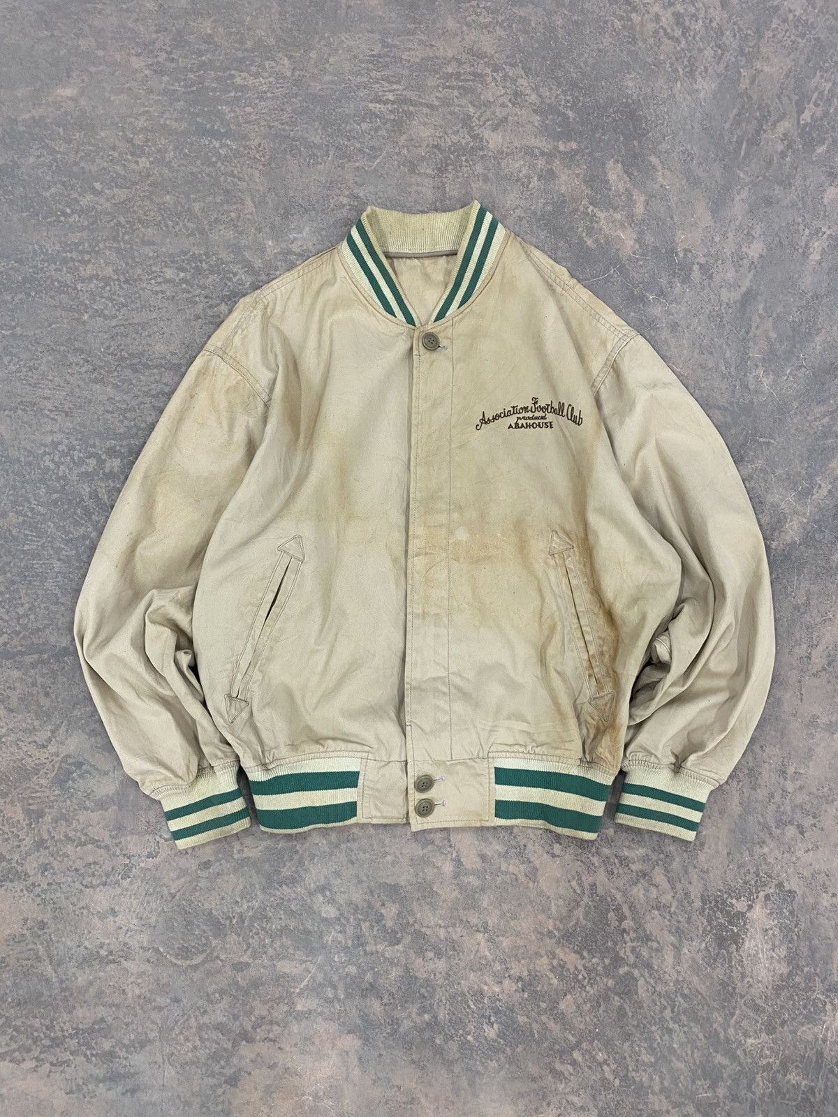 ABAHOUSE 1980s -Abahouse Football Club Varsity Jacket Size US L / EU 52-54 / 3 - 9 Thumbnail