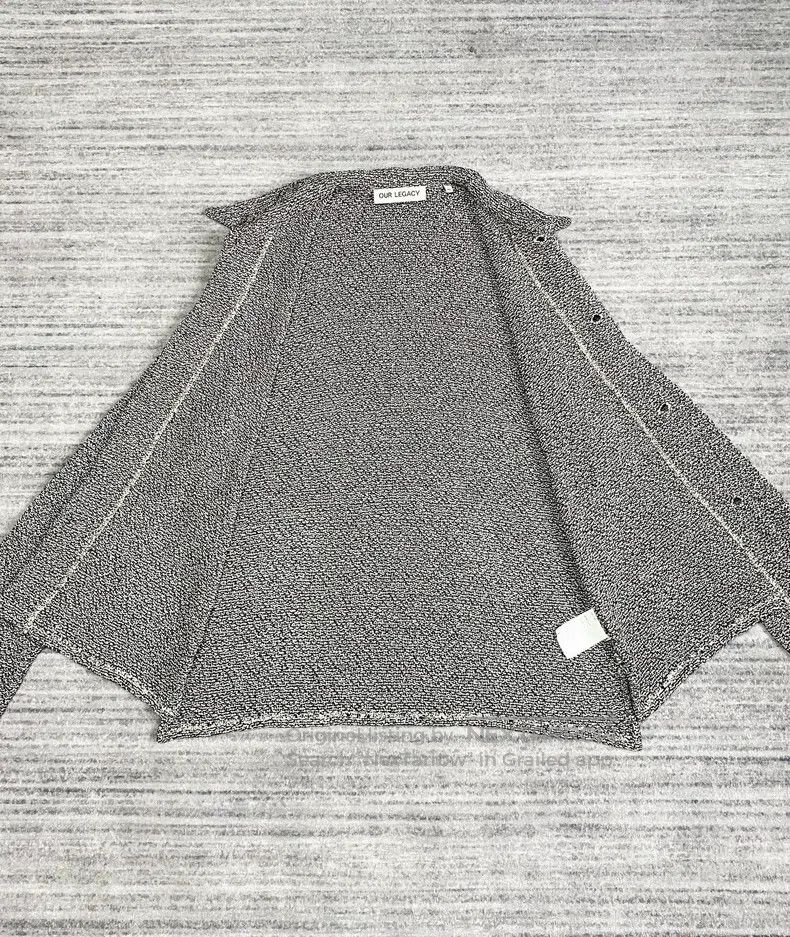 Our Legacy Our Legacy Snowflake Knit Cardigan Black and White Thick K Size US S / EU 44-46 / 1 - 3 Thumbnail
