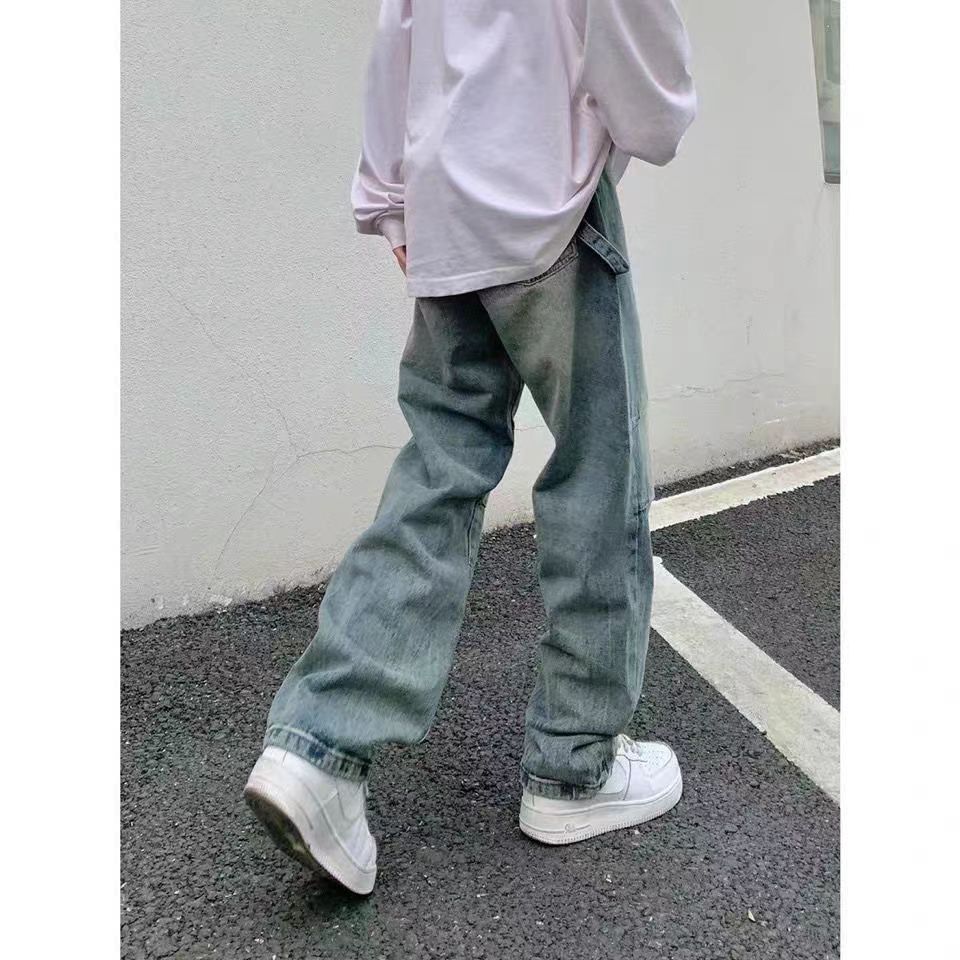 Designer × Jean × Vintage Street Hip Hop Wide Leg Baggy Jeans Size US 34 / EU 50 - 2 Thumbnail