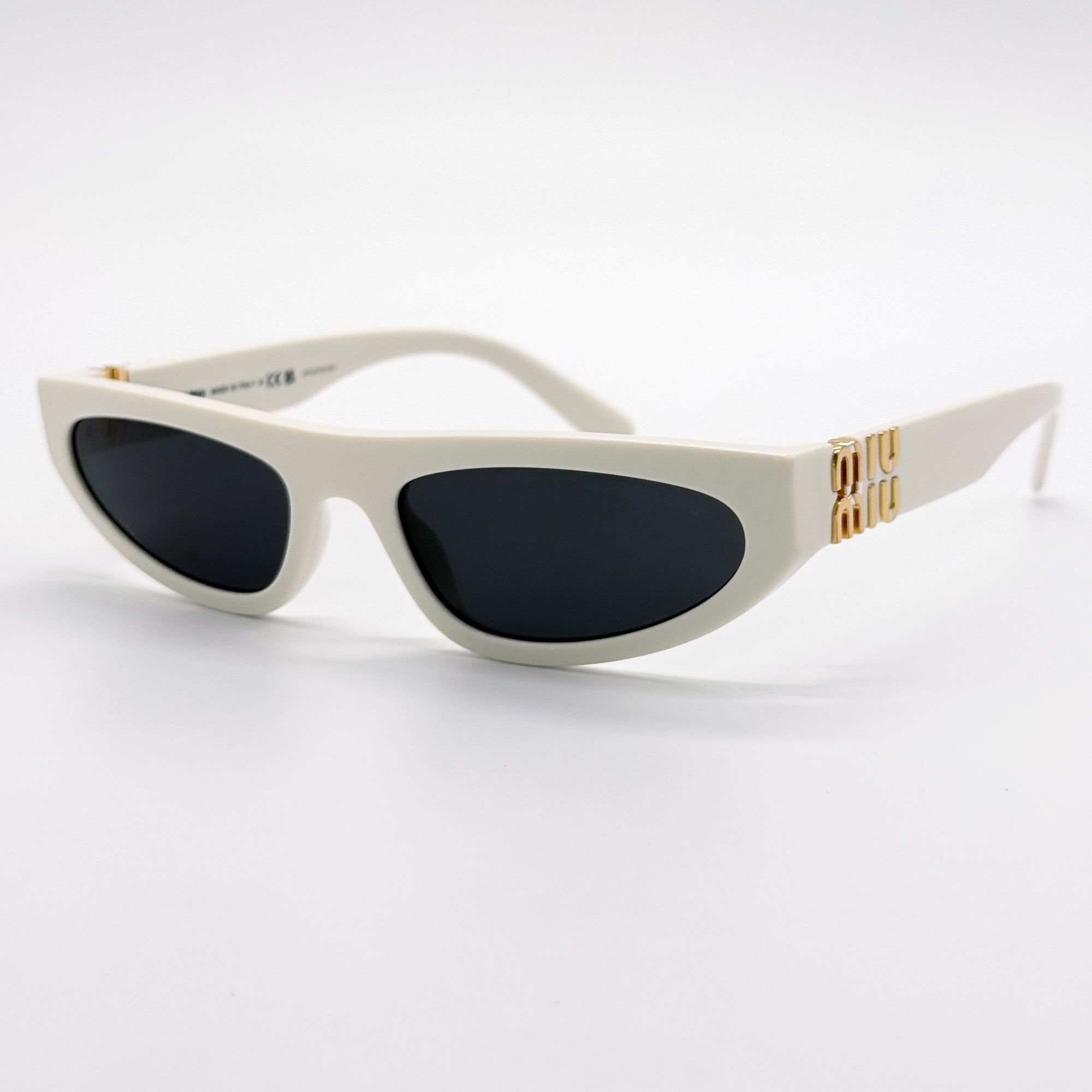 Miu Miu NEW MIU MIU SUNGLASSES MU07ZS 1425S0 WHITE MU 07ZS Size ONE SIZE - 3 Thumbnail