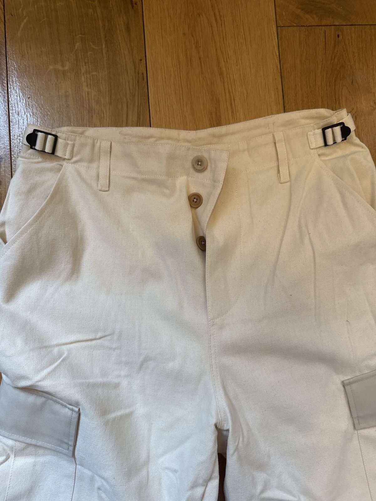 Drole De Monsieur White and gray cargo pant Size US 32 / EU 48 - 2 Thumbnail