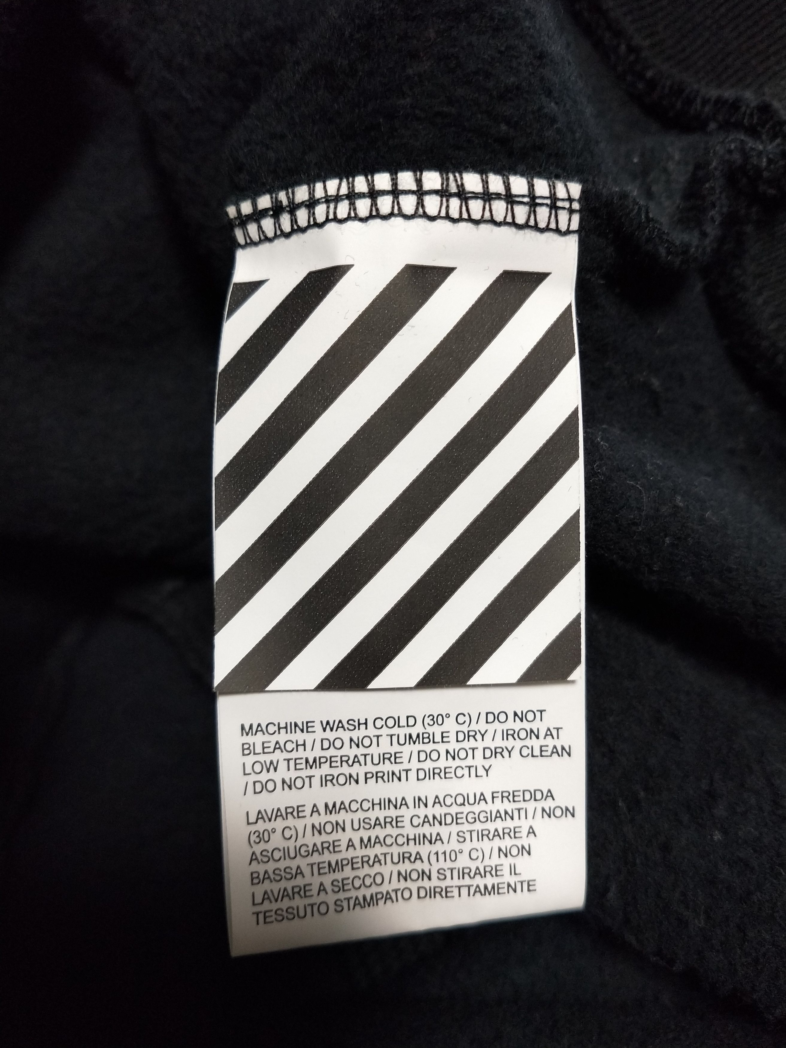 Off-White 'Temperature' Diagonal Hoodie Size US S / EU 44-46 / 1 - 5 Thumbnail
