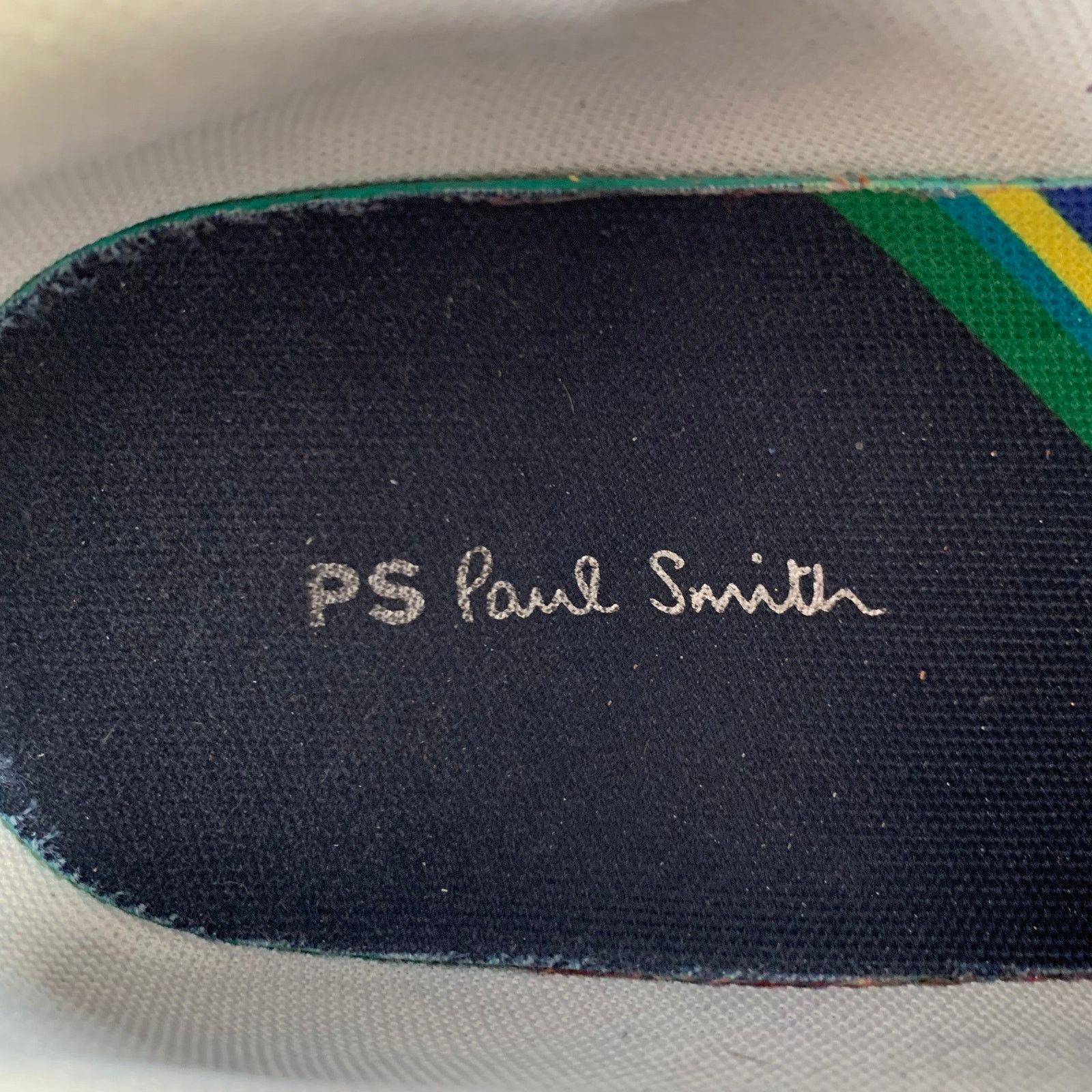 Paul Smith Size 12 Grey Stone Perforated Leather Cap Toe Sneakers Size US 12 / EU 45 - 7 Thumbnail
