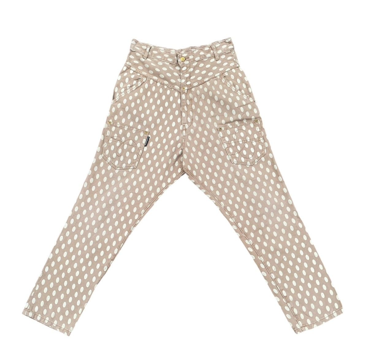 Issey Miyake MERCIBEAUCOUP Polka Dot Double Face Jeans Size US 30 / EU 46 - 2 Thumbnail