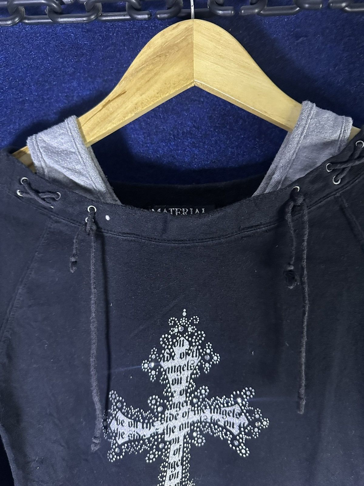 Japanese Brand Japanese Cross Rhinestone Longsleeve Chrome Hearts Style Size S / US 4 / IT 40 - 5 Thumbnail
