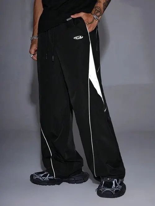 Japanese Brand × Vintage Vintage RETRO loose wide sweatpants Size US 36 / EU 52 - 1 Thumbnail
