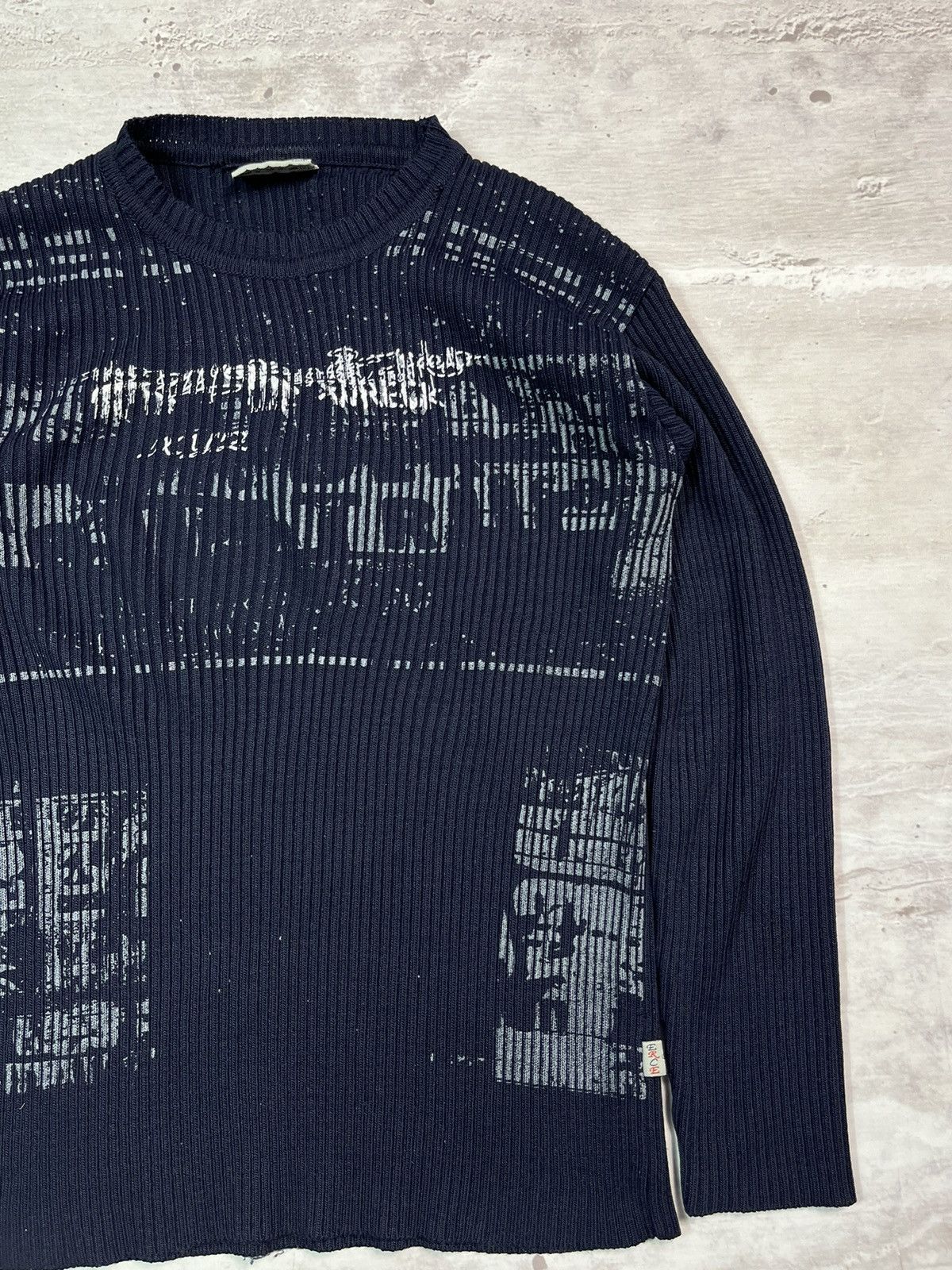 Japanese Brand × Vintage Crazy Y2K Printed Sweater Navy Opium Dragon Japanese Tribal Size US M / EU 48-50 / 2 - 8 Thumbnail