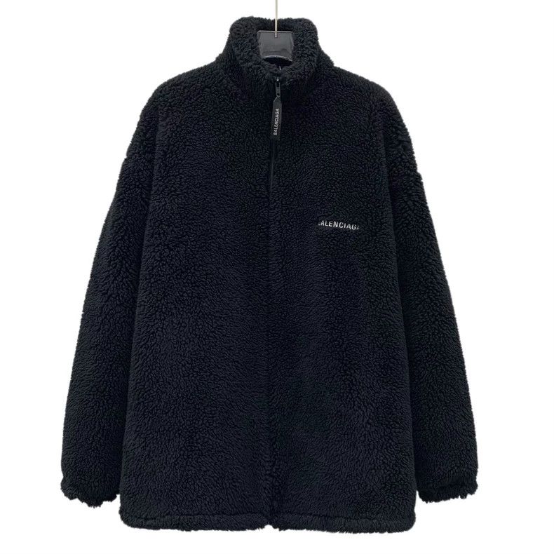 Balenciaga Balenciaga size 34 Black Logo Letter Embroidered Fleece Co Size XS / US 0-2 / IT 36-38 - 1 Thumbnail