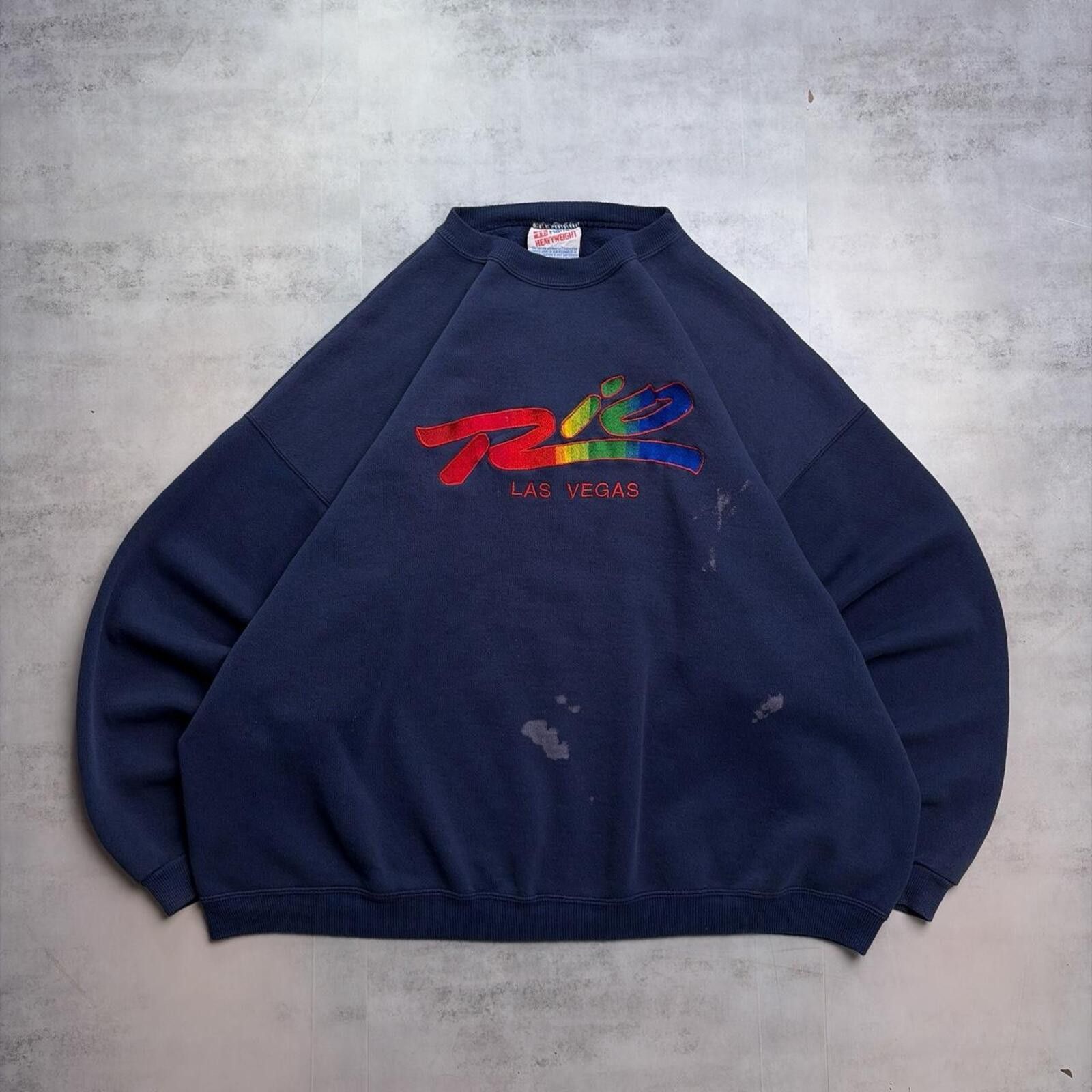 Hanes Vintage Rio Las Vegas Grunge Distressed Crewneck Sweater Size US XXL / EU 58 / 5 - 1 Thumbnail