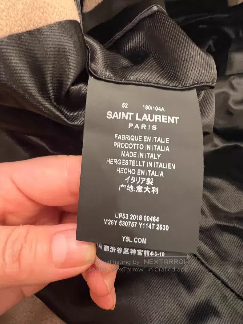 Saint Laurent Paris Saint Laurent Paris Camel Color Cashmere and Wool Blended Size US L / EU 52-54 / 3 - 7 Thumbnail