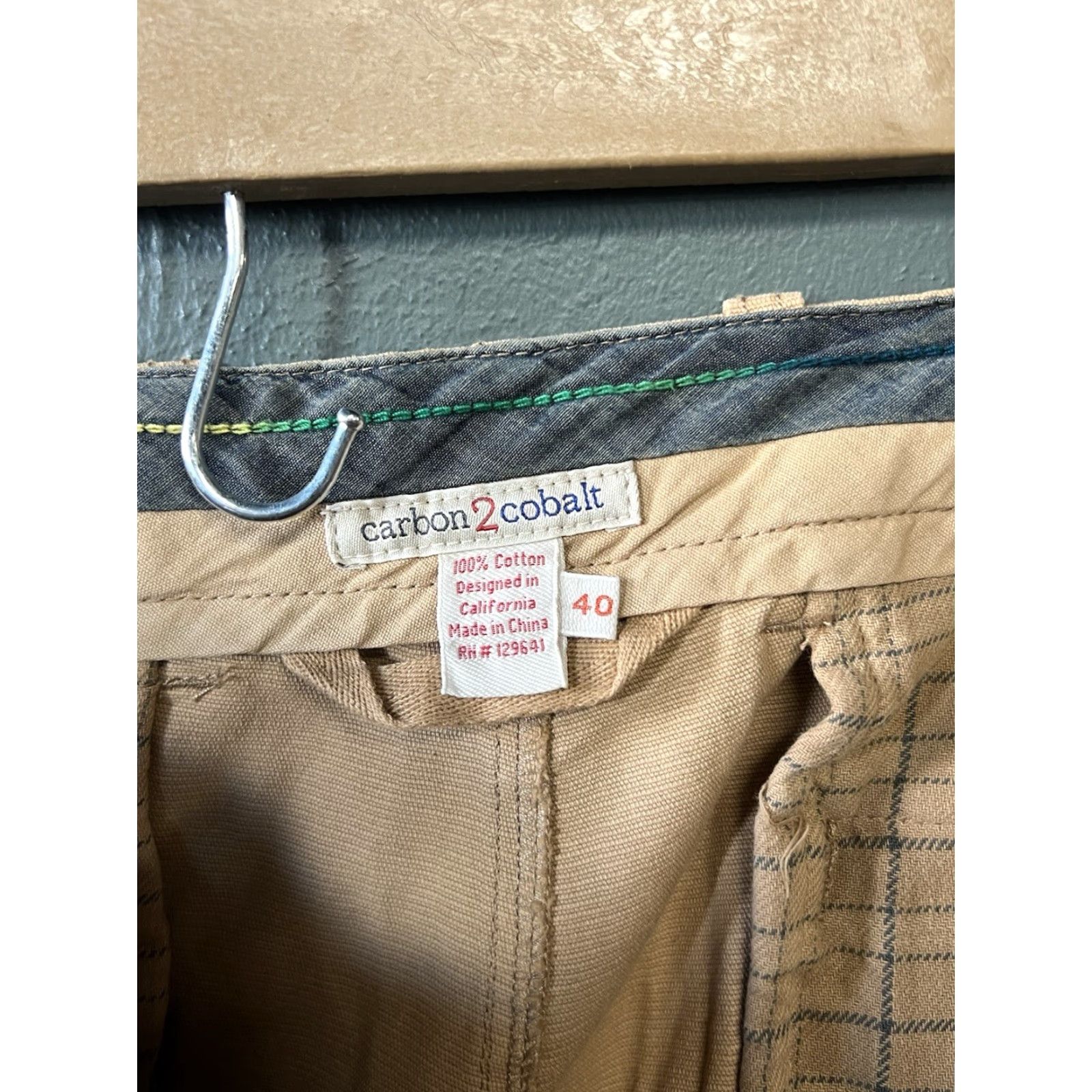 Carbon2Cobalt Carbon 2 Cobalt Mens Khaki Outdoor Straight Leg Pants Size 40 Regular Brown Pants Mens 40 Khakis Straight Leg Inseam 31in Size US 40 / EU 56 - 3 Thumbnail
