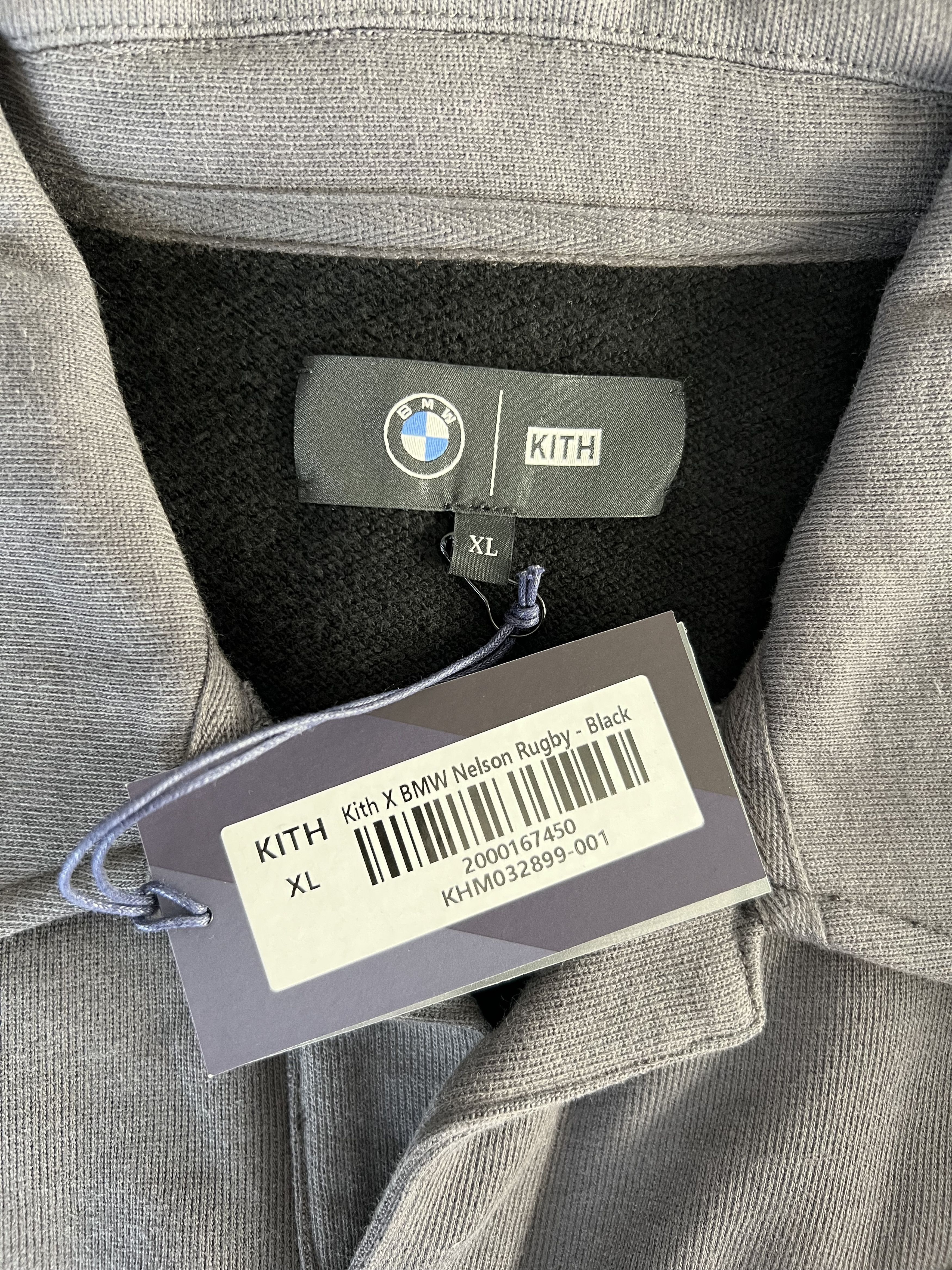BMW × Kith Kith BMW Nelson Rugby Sweatshirt in Black Size US XL / EU 56 / 4 - 7 Thumbnail