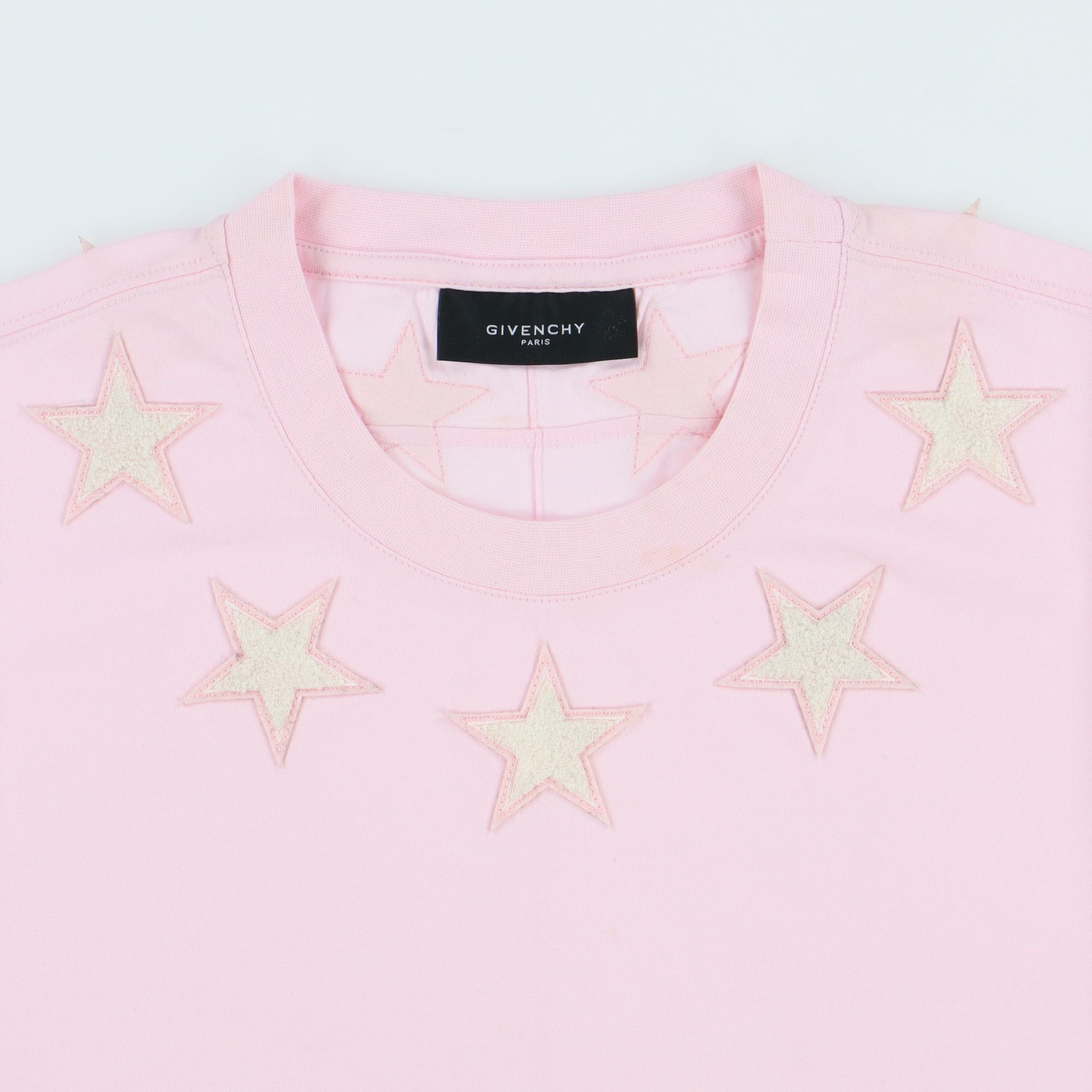 Givenchy Pink Felt Stars T-Shirt Size US XS / EU 42 / 0 - 4 Thumbnail