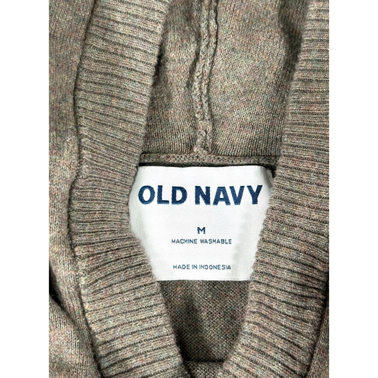 Old Navy Old Navy Sweater Hoodie Long Sleeve Casual Mens Medium Multicolor Cotton Polyester Knit Pullover Classic Colorful Pockets Crew Neck Size US M / EU 48-50 / 2 - 5 Thumbnail