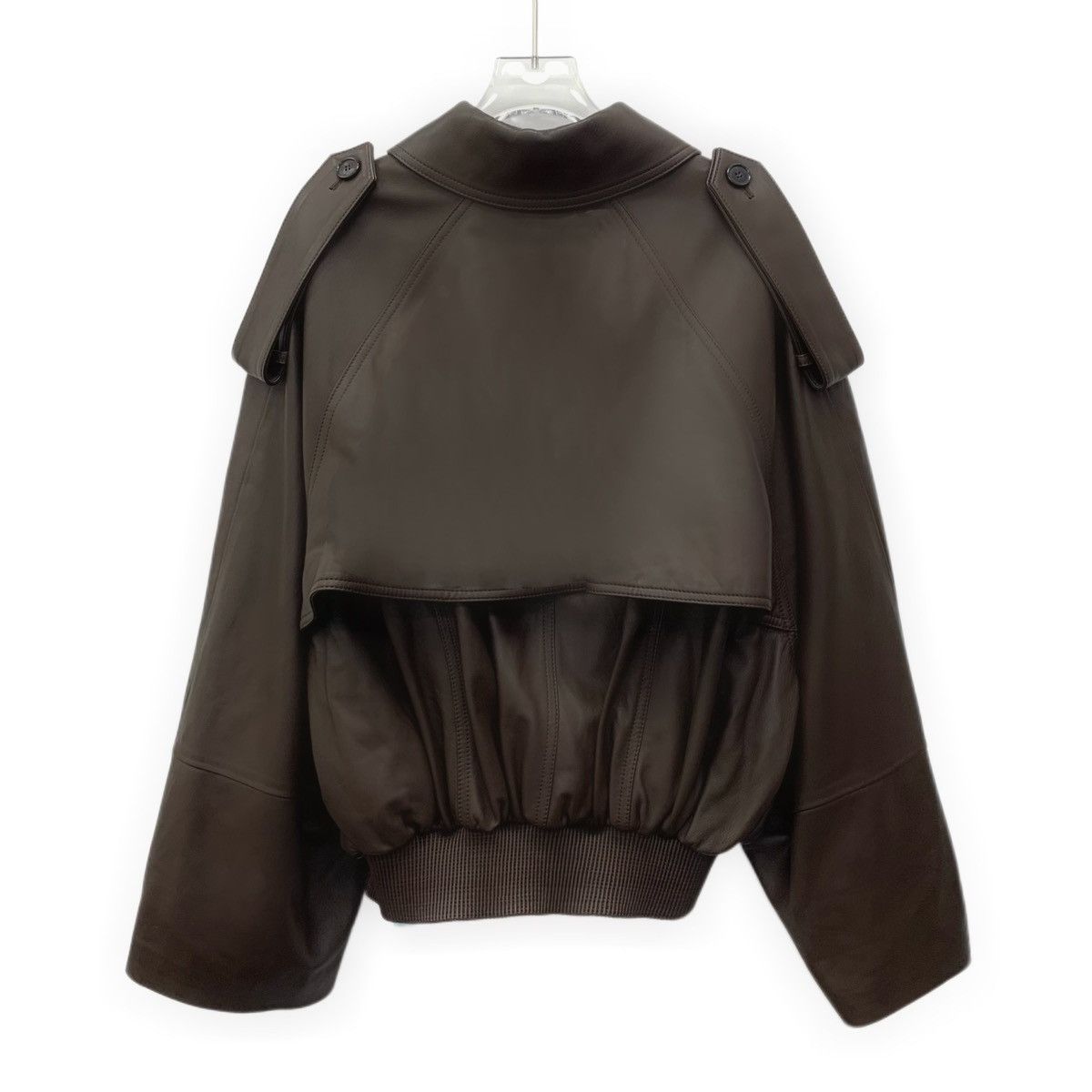 Loewe Loewe Brown Sheepskin Leather Jacket Size XXS / US 00 / IT 34 - 2 Thumbnail