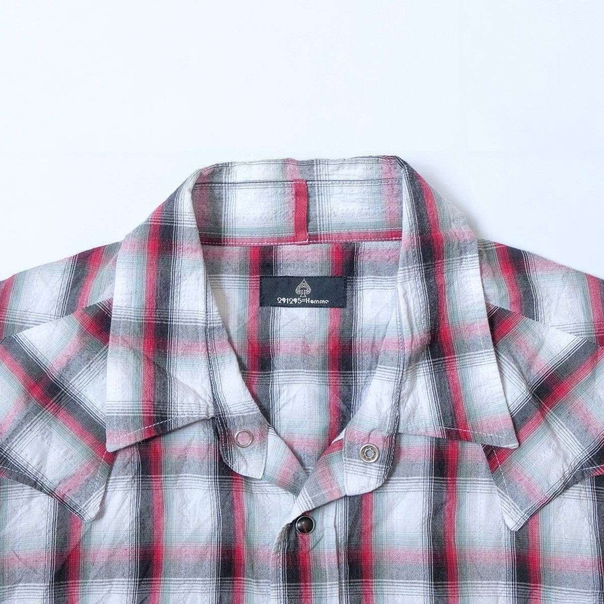 291295=Homme 291295=Homme plaid button-up shirt Size US M / EU 48-50 / 2 - 3 Thumbnail