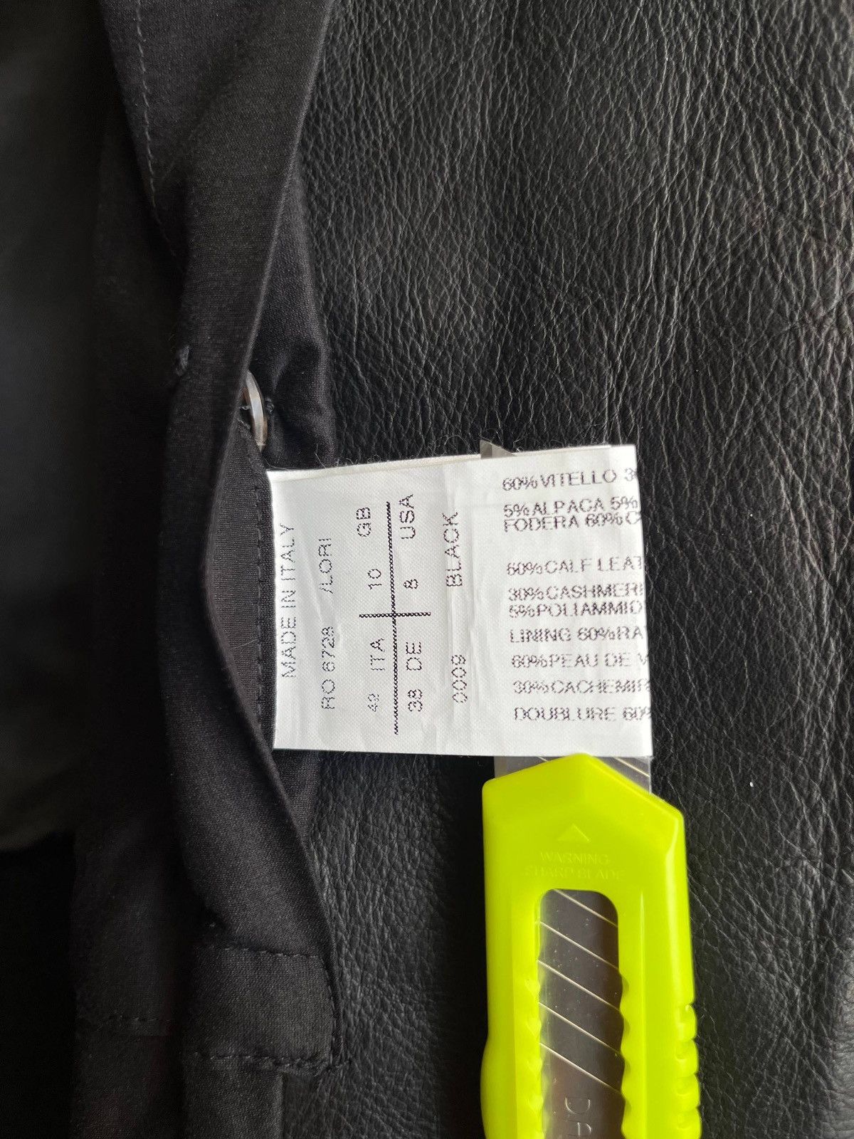 Rick Owens Rick Owens GLEAM black leather jacket with winged neck Size S / US 4 / IT 40 - 13 Thumbnail