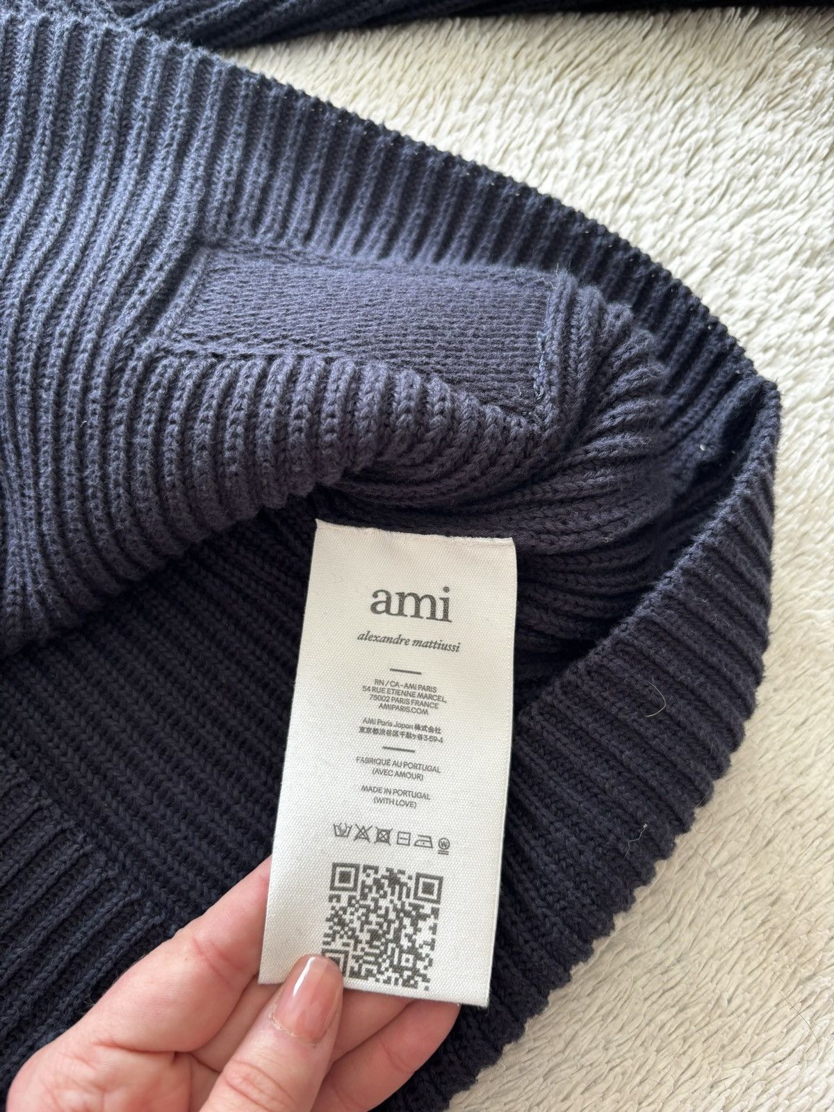 AMI AMI Alexandre Mattiussi ribbed turtleneck sweater Size US M / EU 48-50 / 2 - 9 Thumbnail