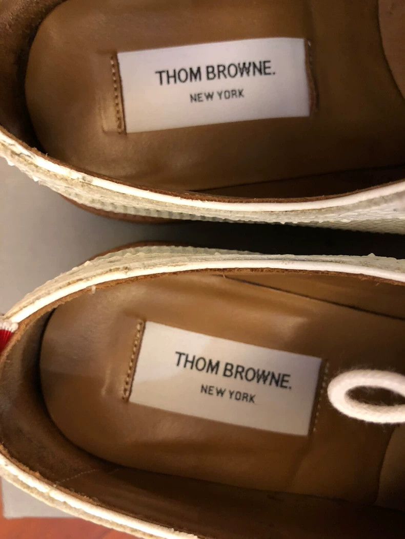 Thom Browne Thom Browne White carved leather shoes Size US 8 / EU 41 - 5 Thumbnail