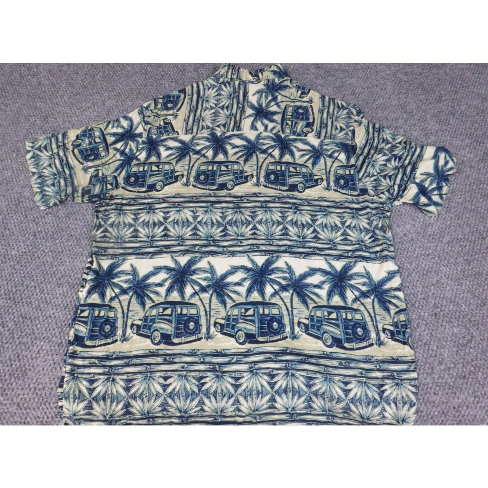 Vintage Natural Issue Mens Shirt M Blue Floral Button-Down Hawaiian Short Sleeve Casual Size US M / EU 48-50 / 2 - 7 Thumbnail