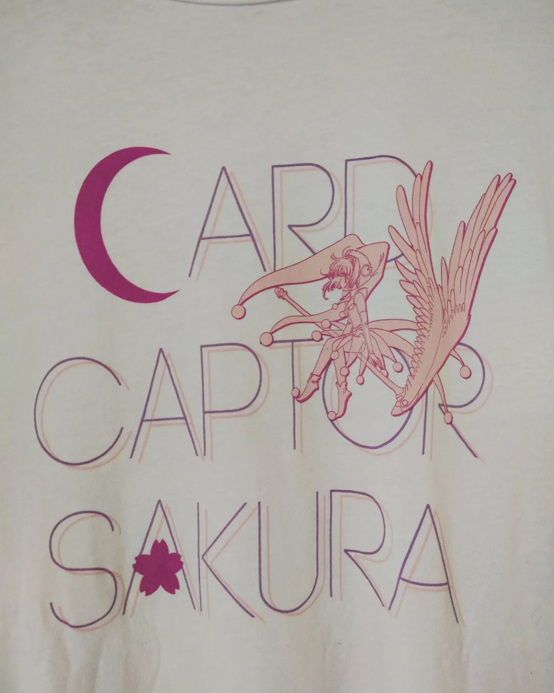 Anime Cardcaptor Sakura White Printed Anime Tees Size US L / EU 52-54 / 3 - 2 Thumbnail