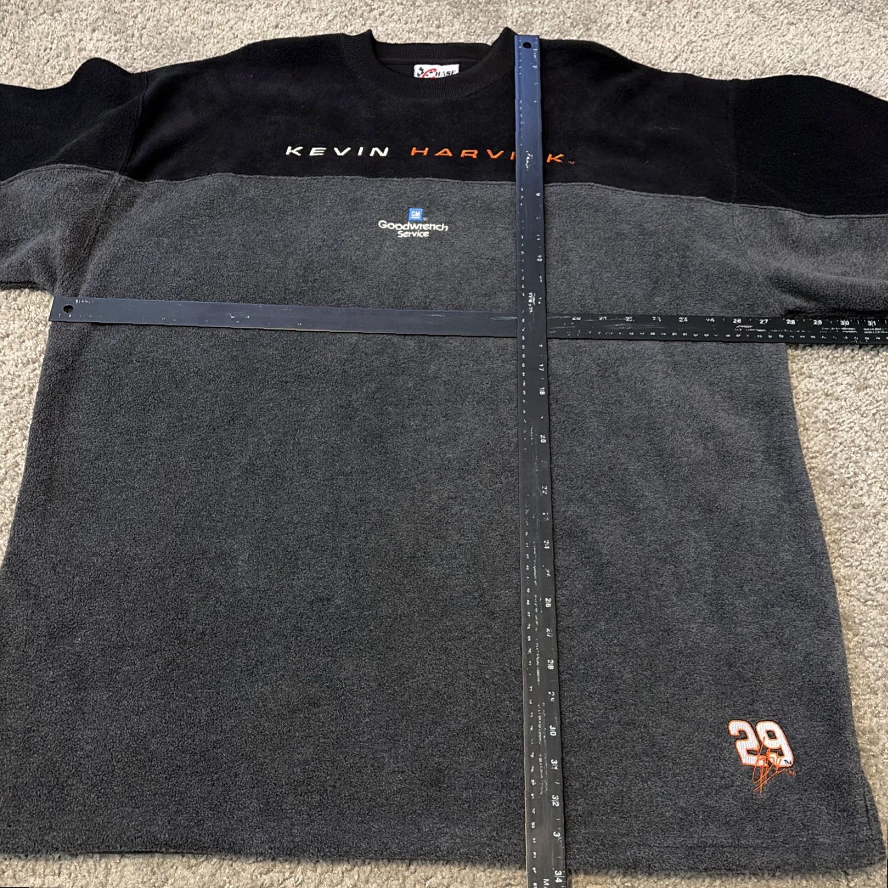 Chase Authentics VINTAGE Kevin Harvick NASCAR Racing Fleece Sweatshirt Chase Authentics 2XL Black Mens T-Shirt Size US XXL / EU 58 / 5 - 5 Thumbnail